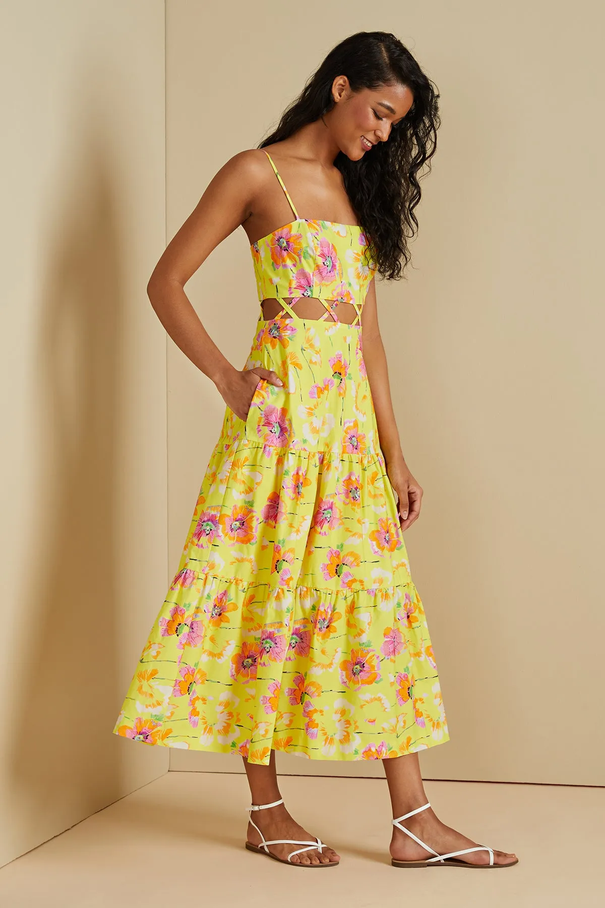 Aire Cutout Midi Dress