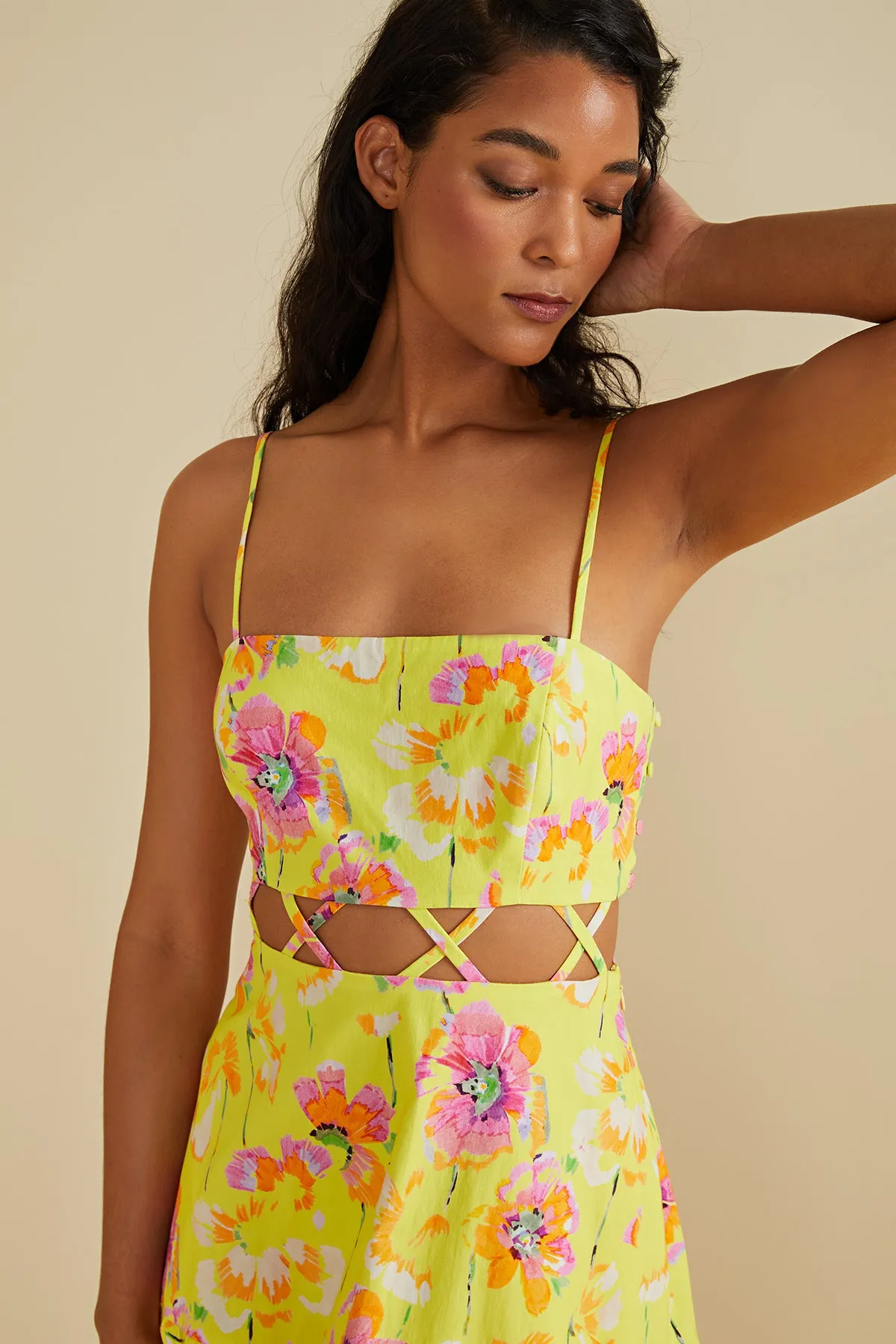 Aire Cutout Midi Dress