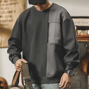 American Sweatshirt Stitching Contrasting Colors P0856