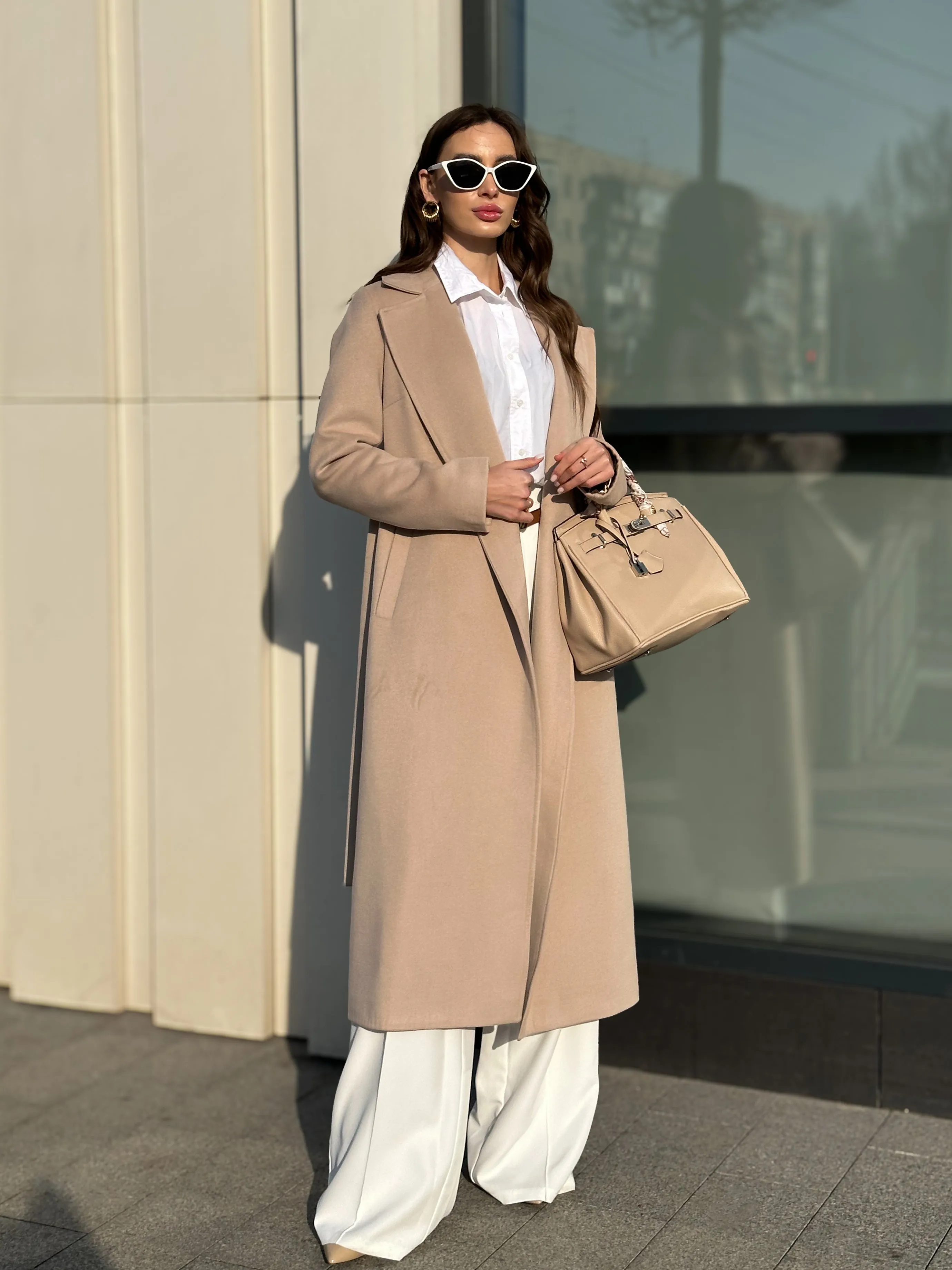 Astoria Classic Wraparound Wool Blend Overcoat