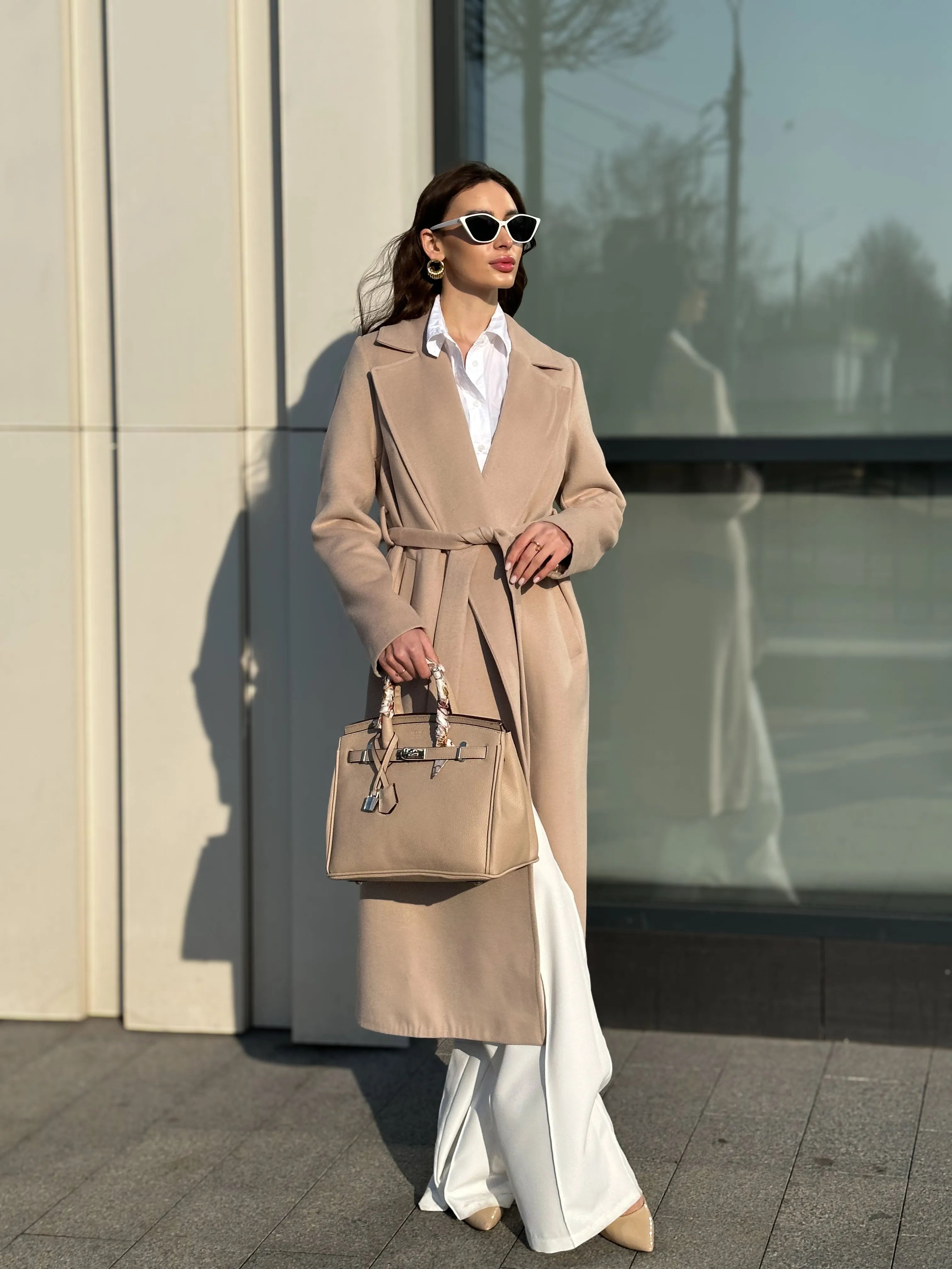 Astoria Classic Wraparound Wool Blend Overcoat