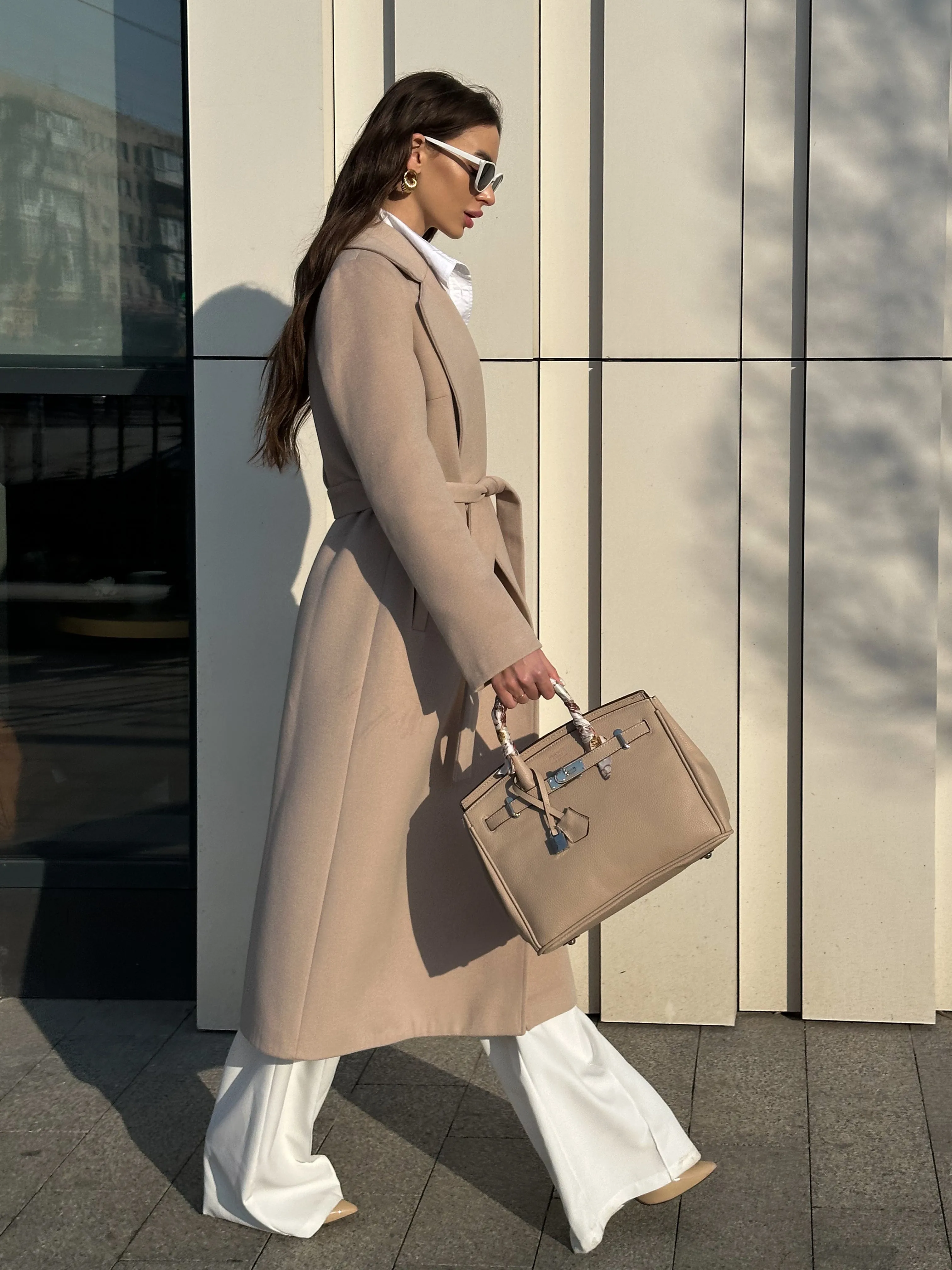 Astoria Classic Wraparound Wool Blend Overcoat