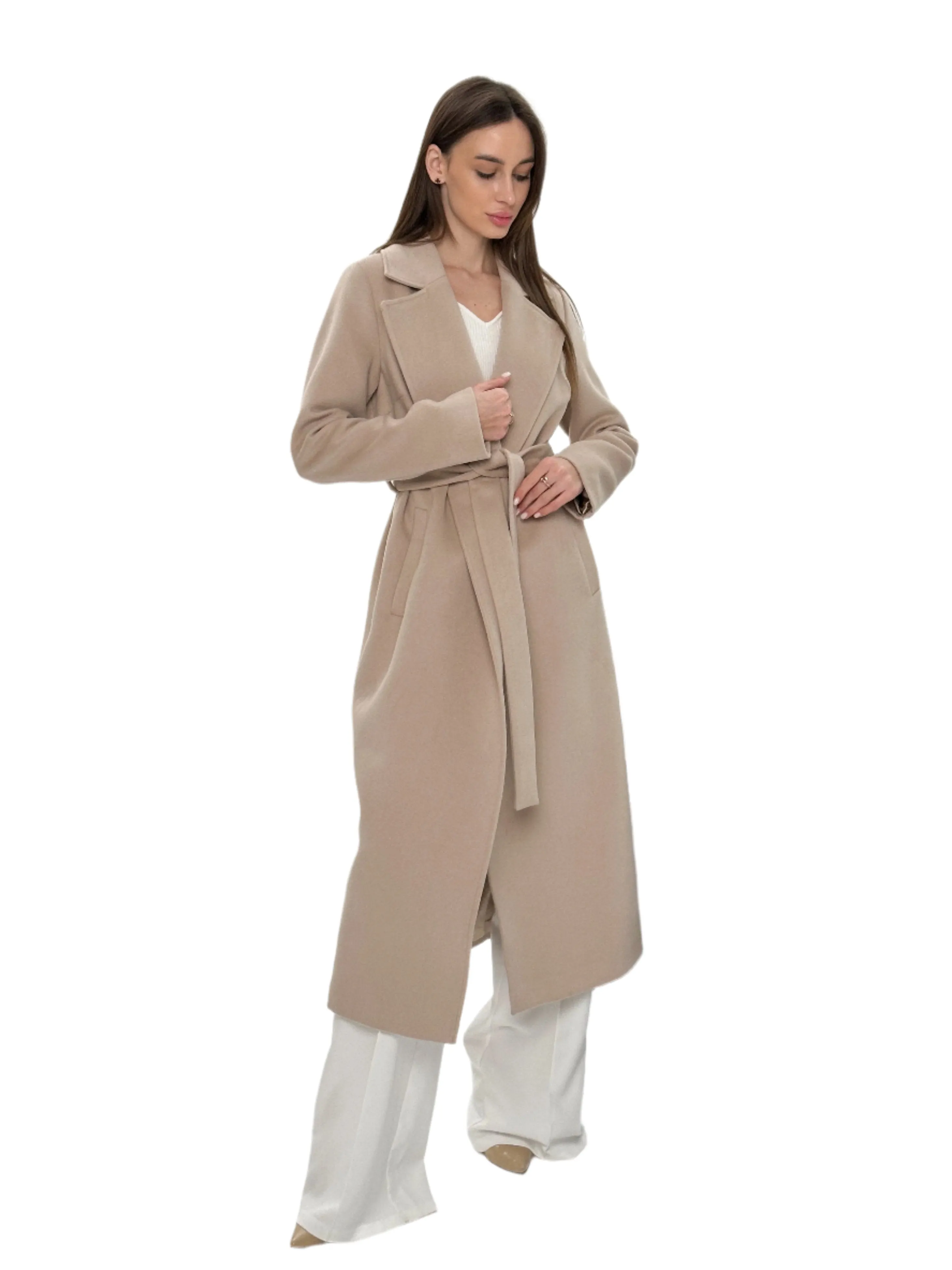 Astoria Classic Wraparound Wool Blend Overcoat
