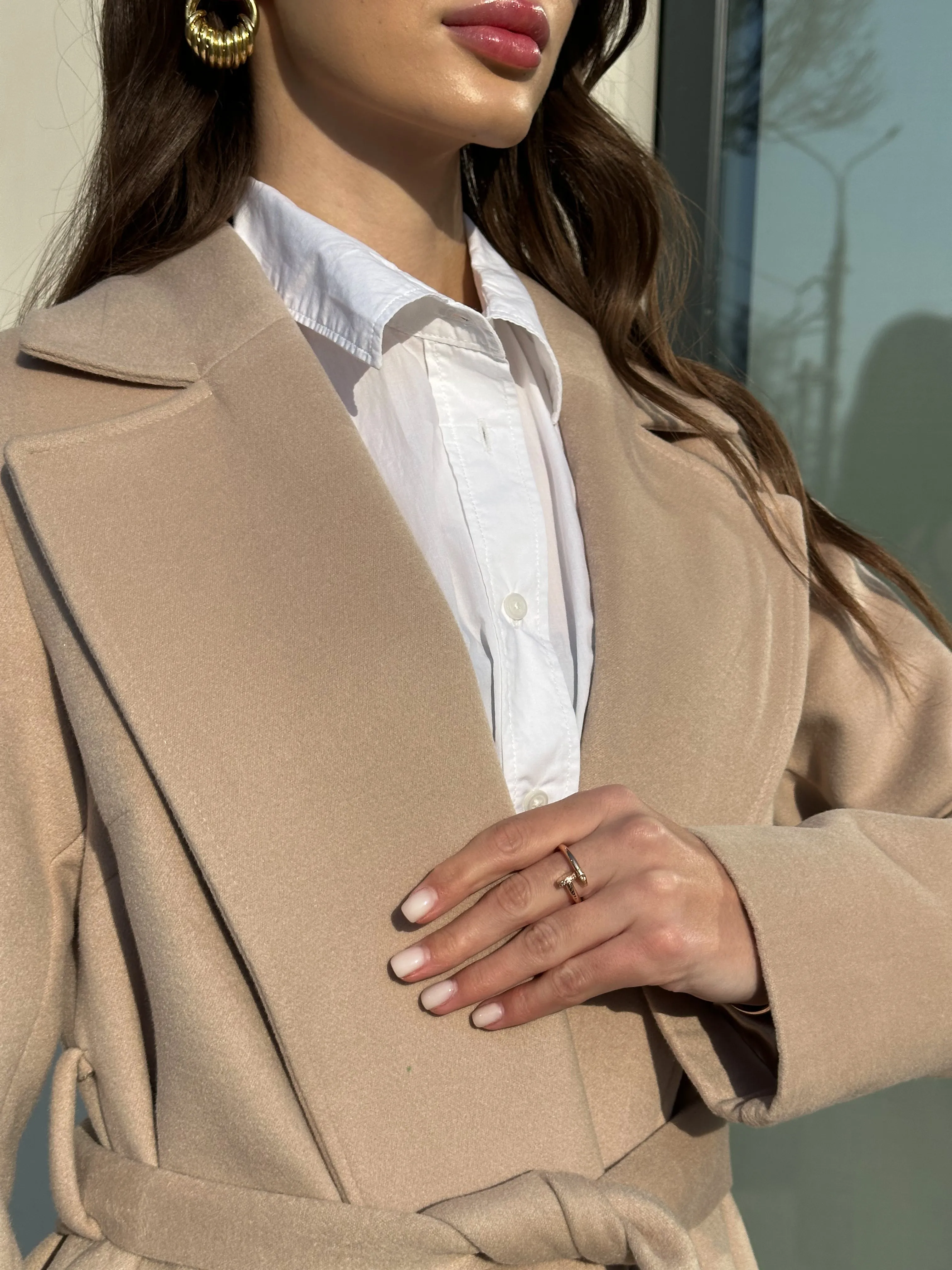 Astoria Classic Wraparound Wool Blend Overcoat