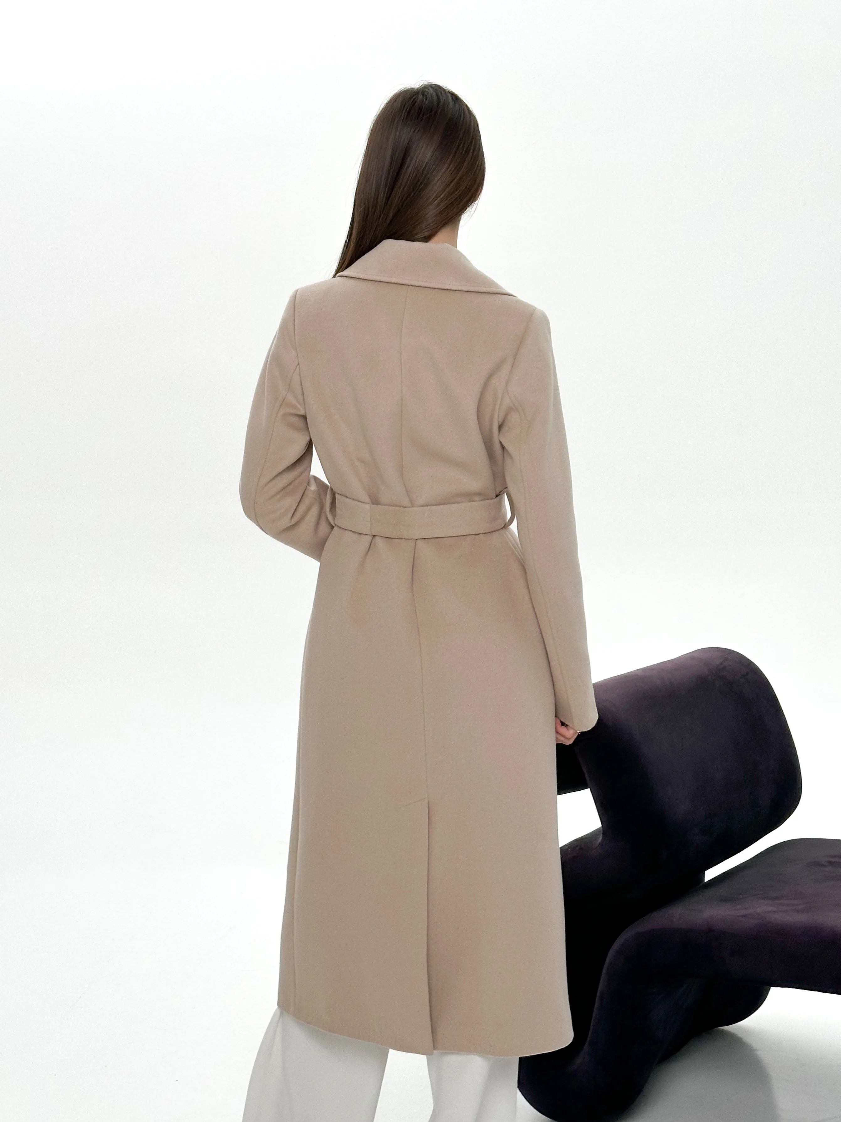 Astoria Classic Wraparound Wool Blend Overcoat