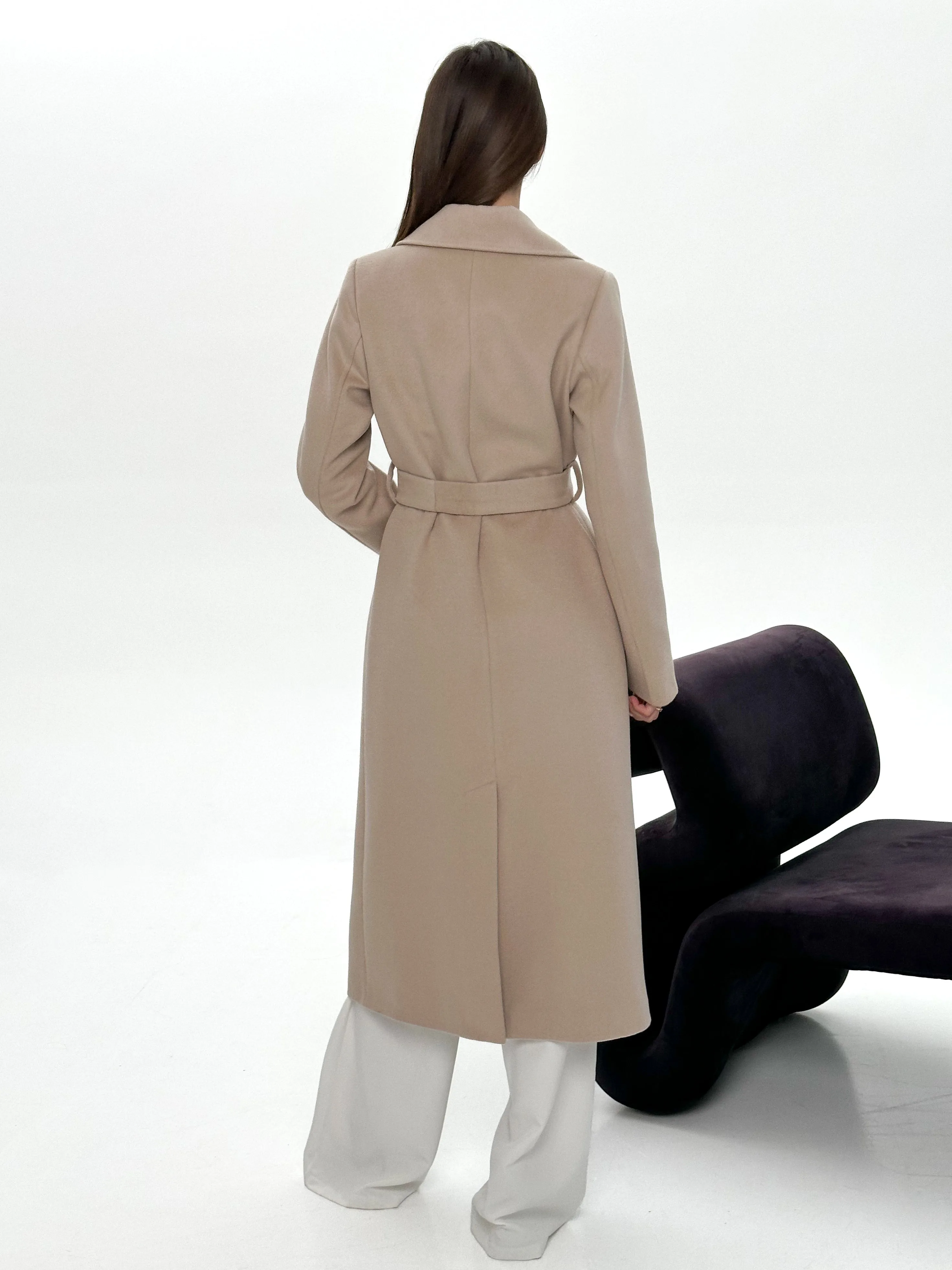 Astoria Classic Wraparound Wool Blend Overcoat