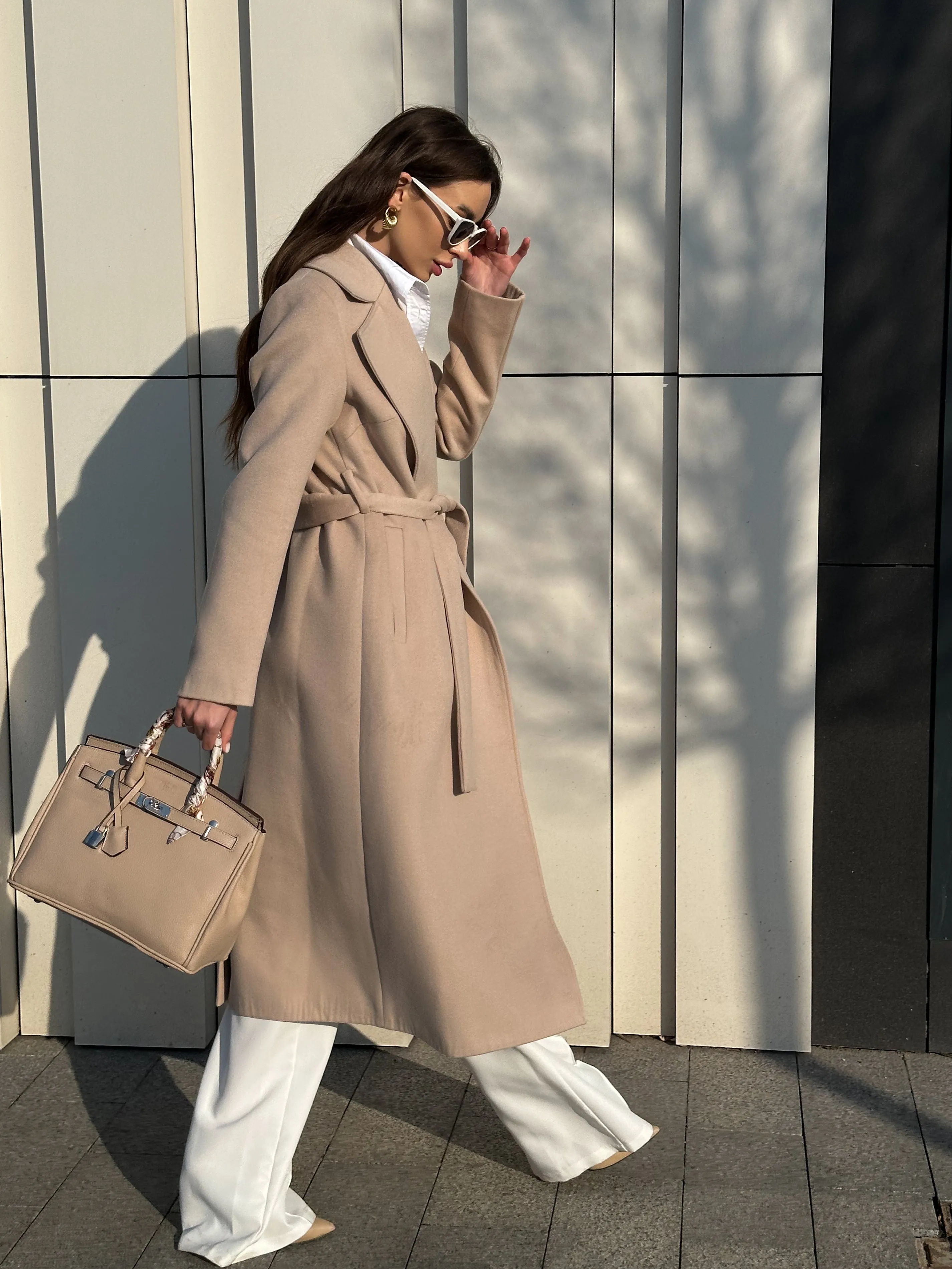 Astoria Classic Wraparound Wool Blend Overcoat