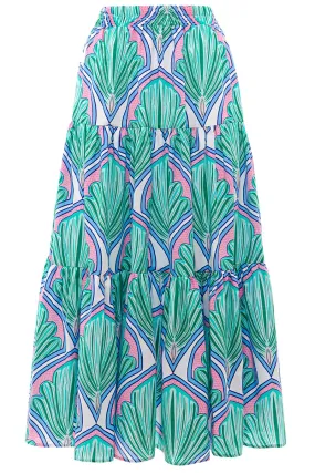 Aura Ruffle Midi Skirt