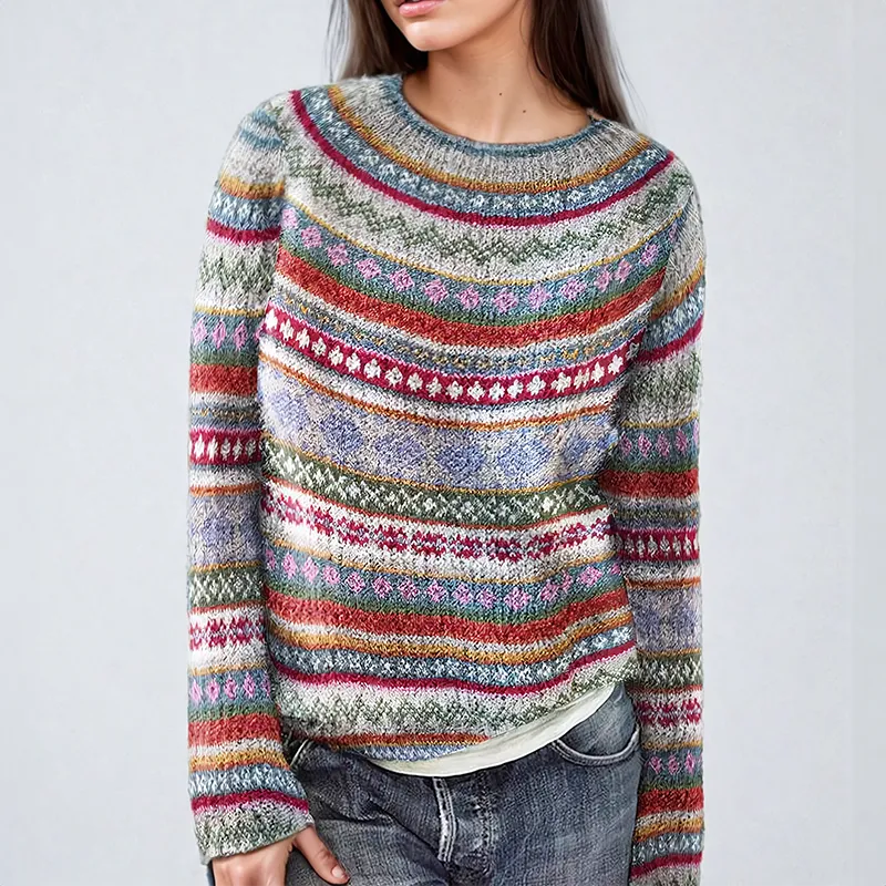 BELL™ | Vintage-Inspired Fairisle Knit Sweater