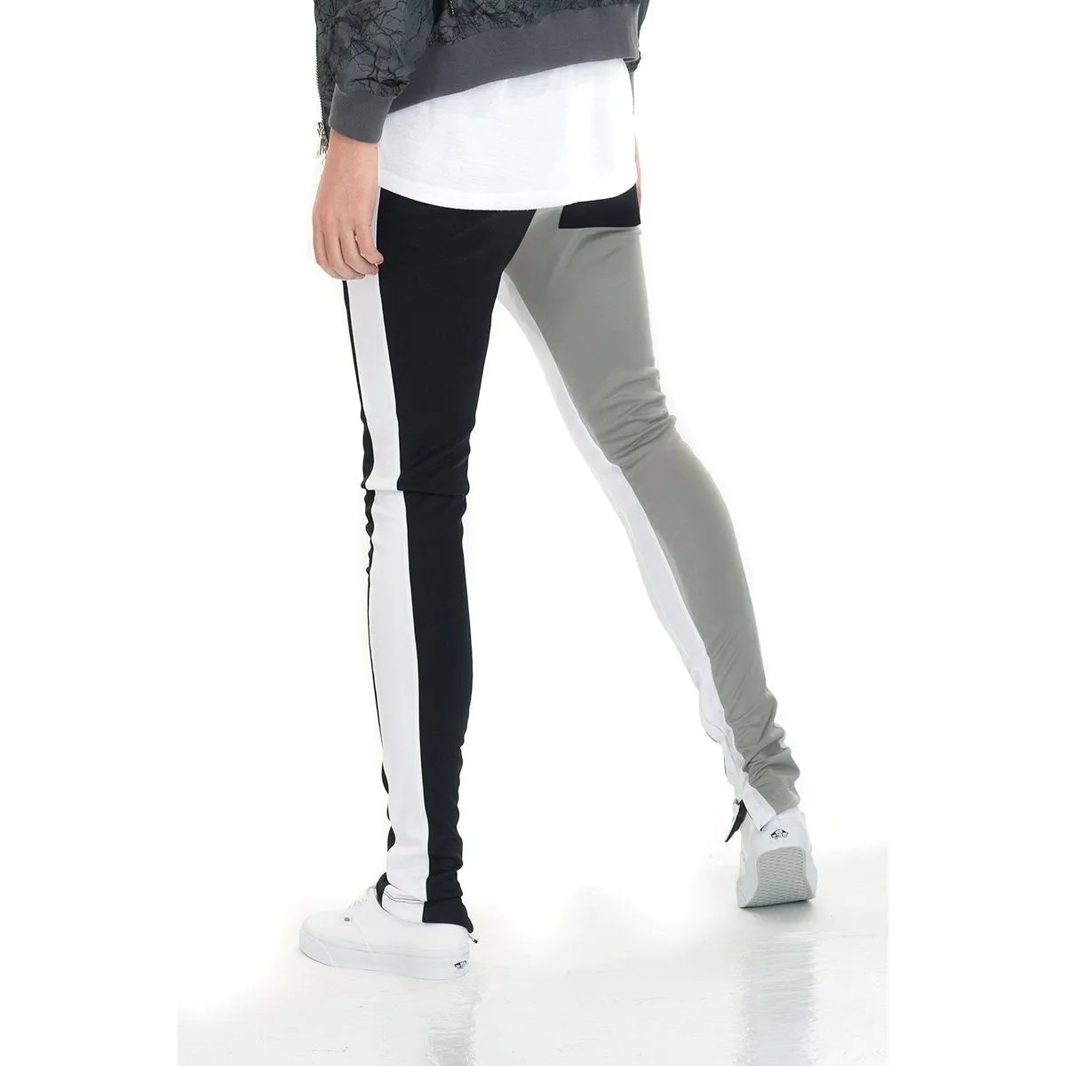 BK/Grey Slice Track Pants