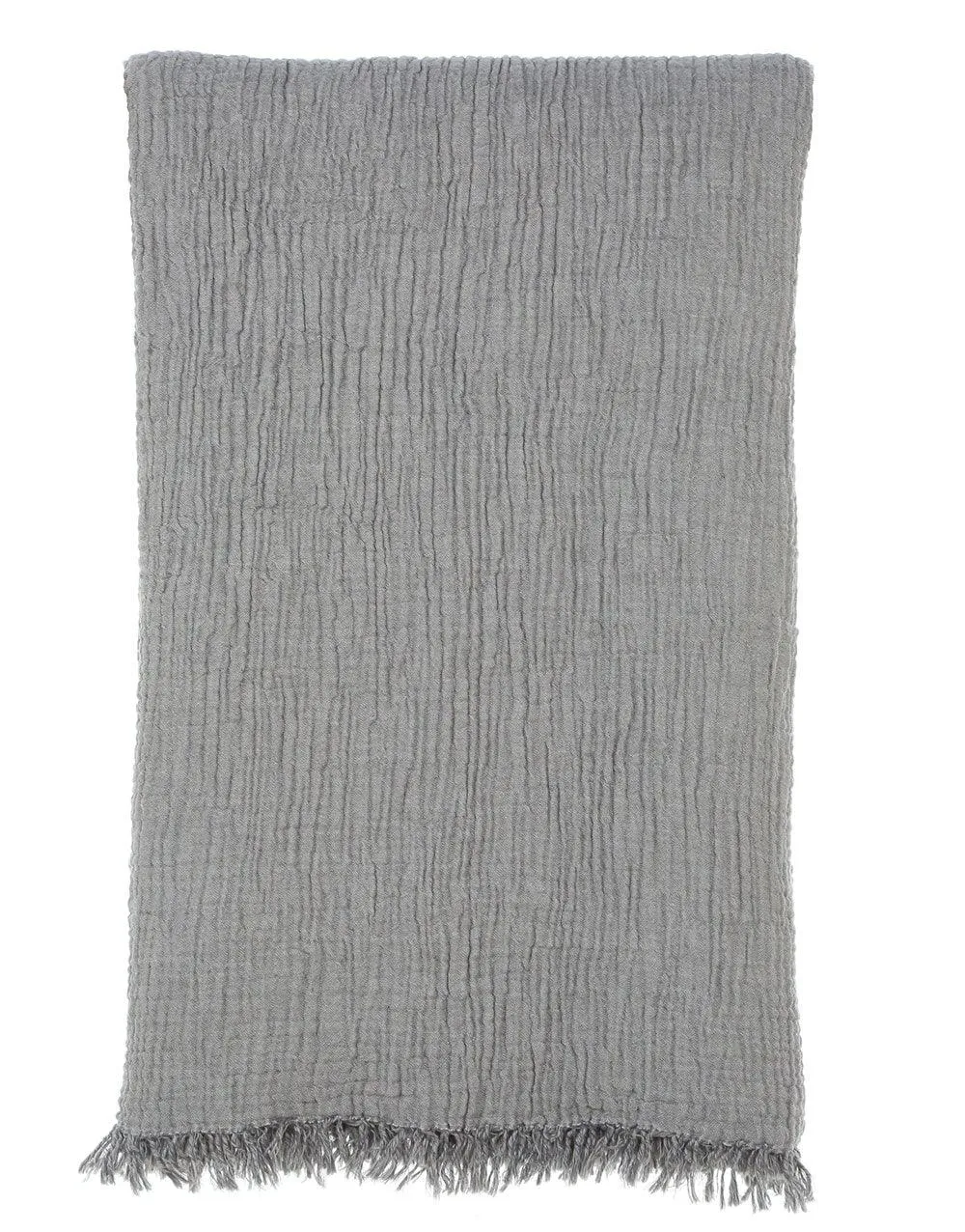 Cacala Plus Size Throw Blanket Muslin Series 100% Cotton Grey