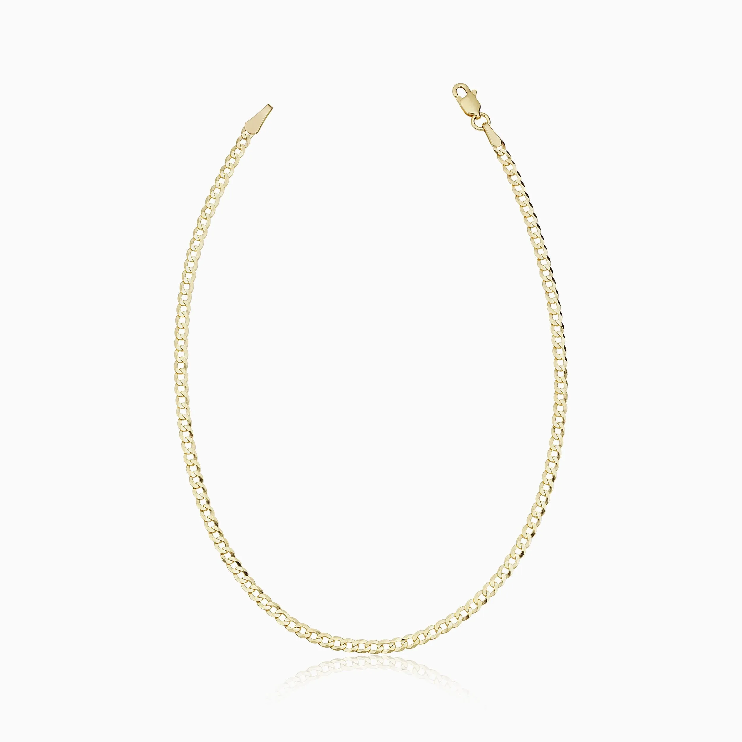 Carmine Curb Petite Anklet