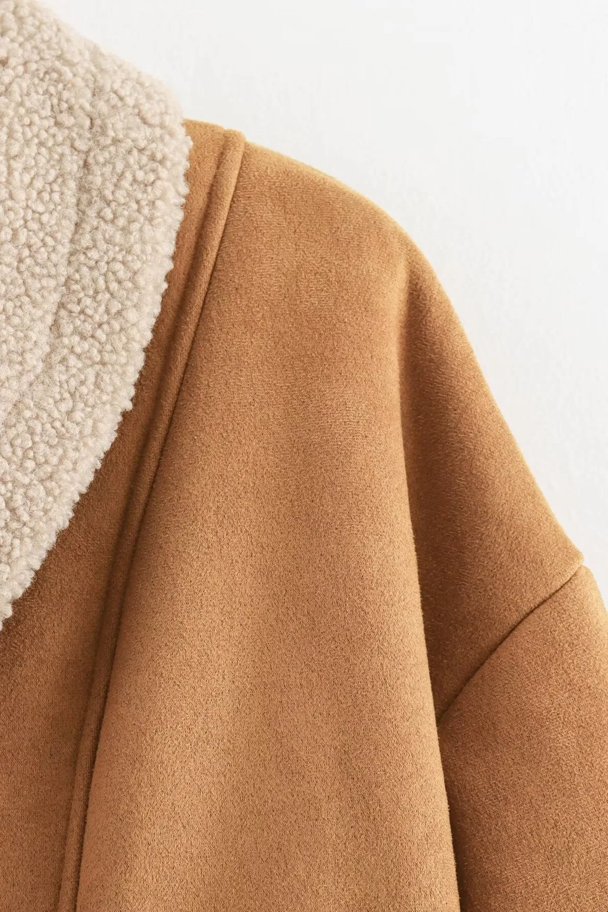 Casual Cozy Faux Shearling Oversized Teddy Coat
