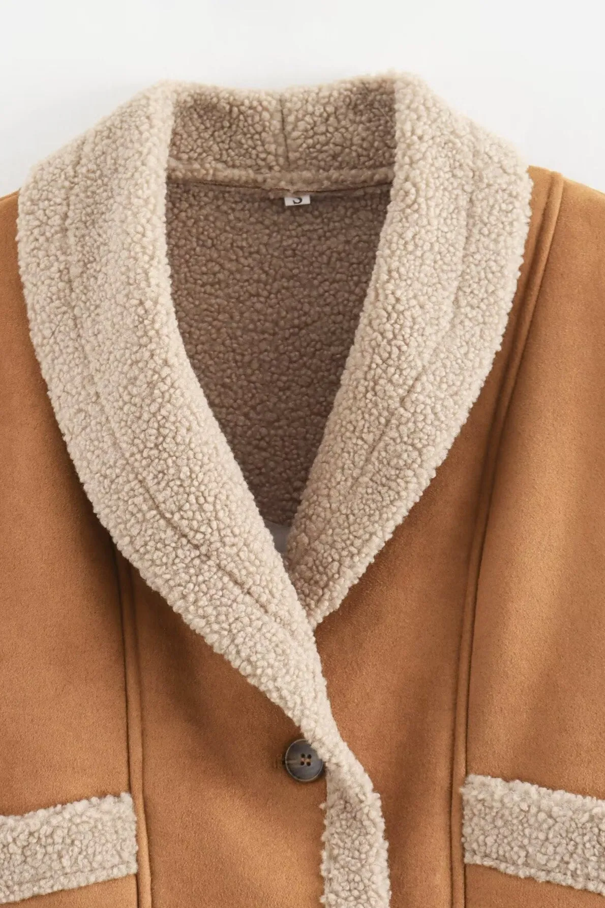 Casual Cozy Faux Shearling Oversized Teddy Coat