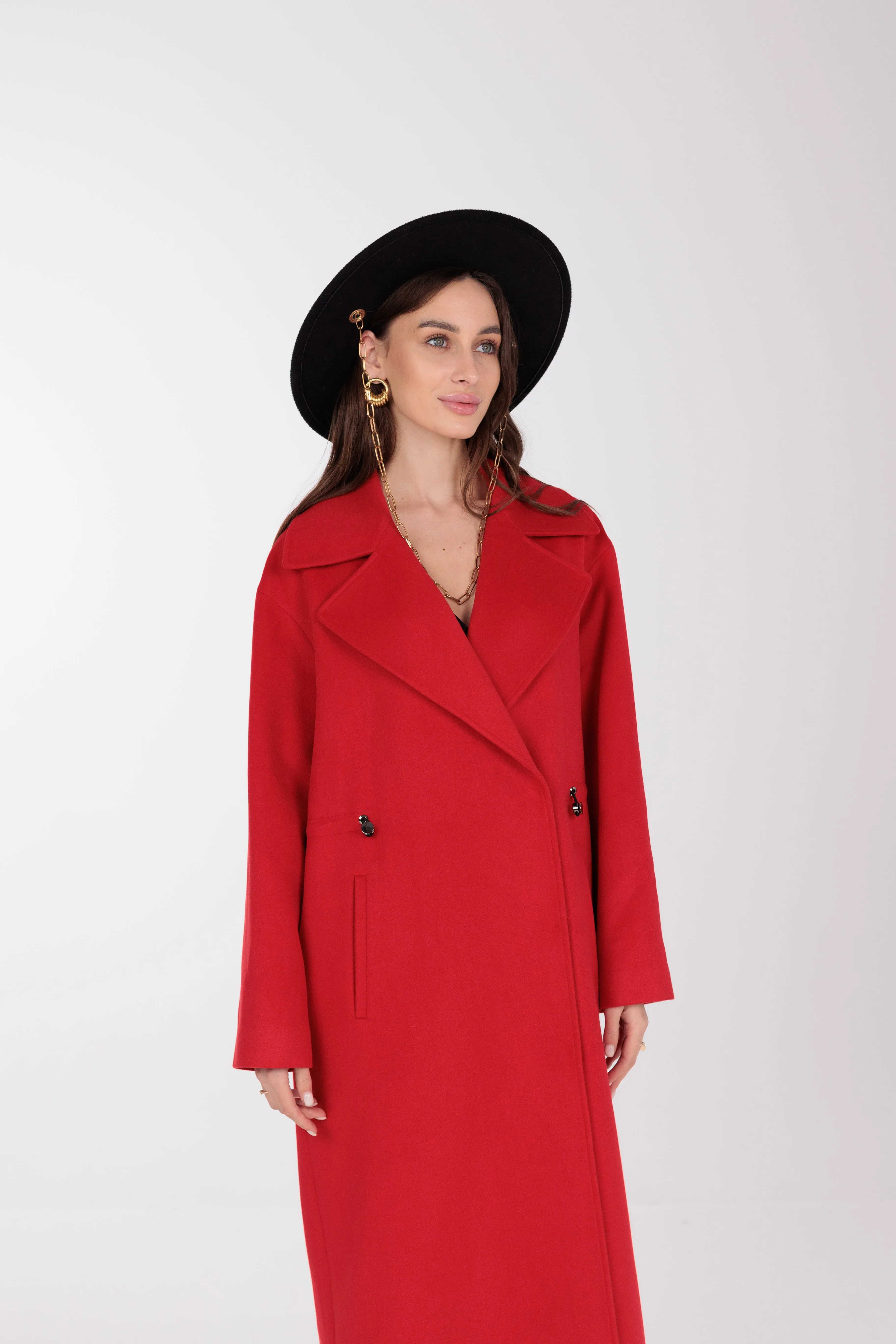 Cypress Belted Wool Blend Overcoat