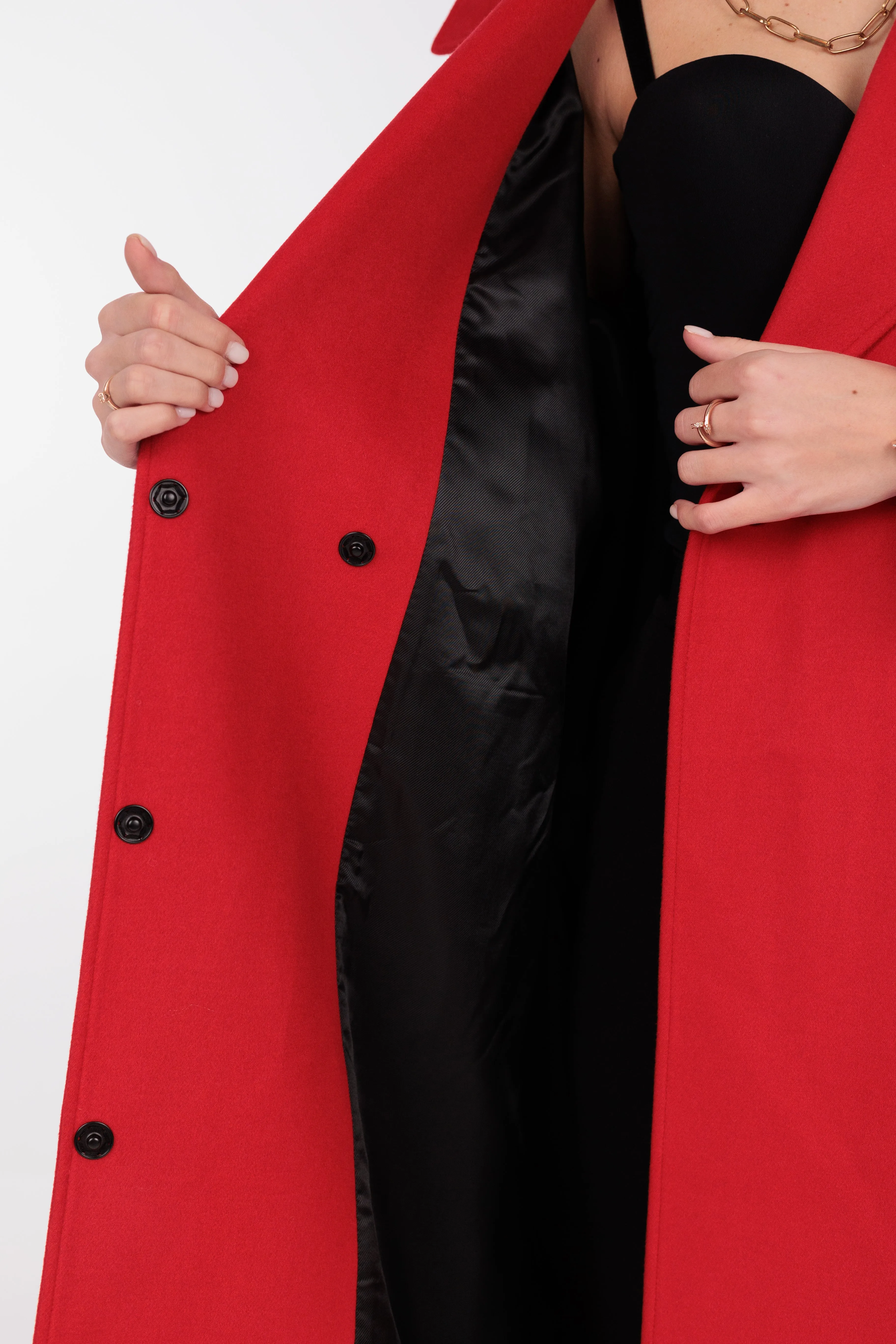 Cypress Belted Wool Blend Overcoat