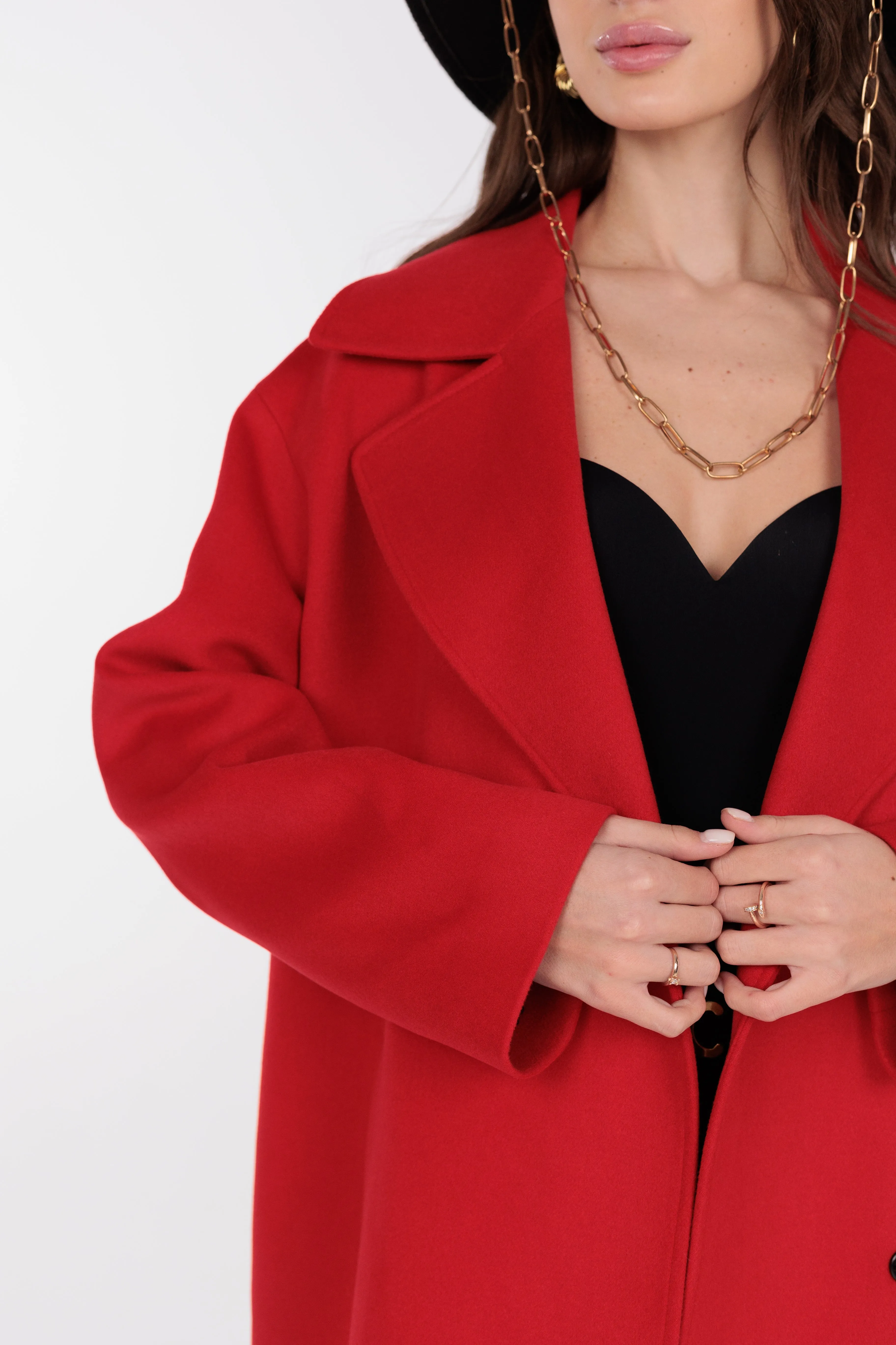 Cypress Belted Wool Blend Overcoat