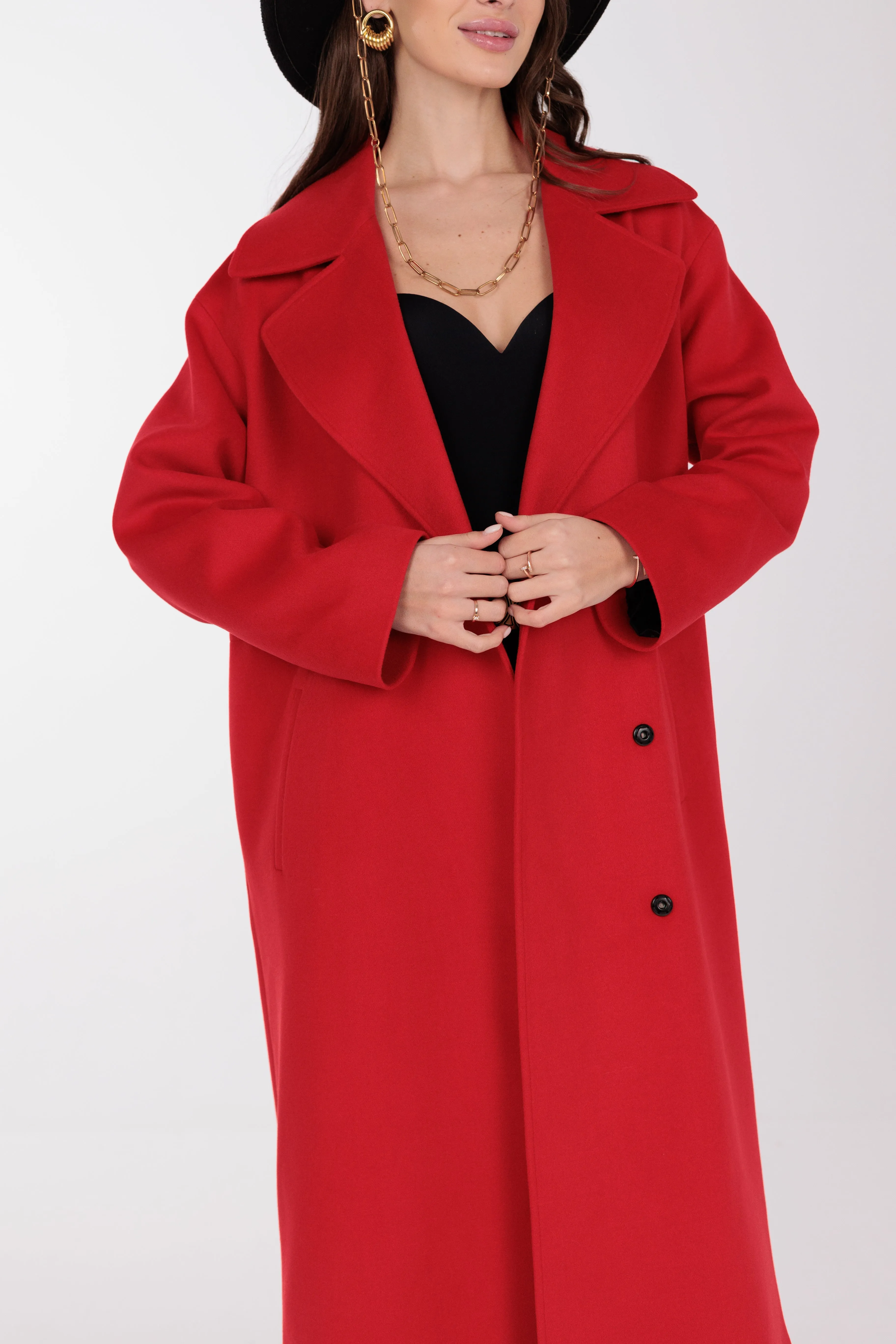 Cypress Belted Wool Blend Overcoat