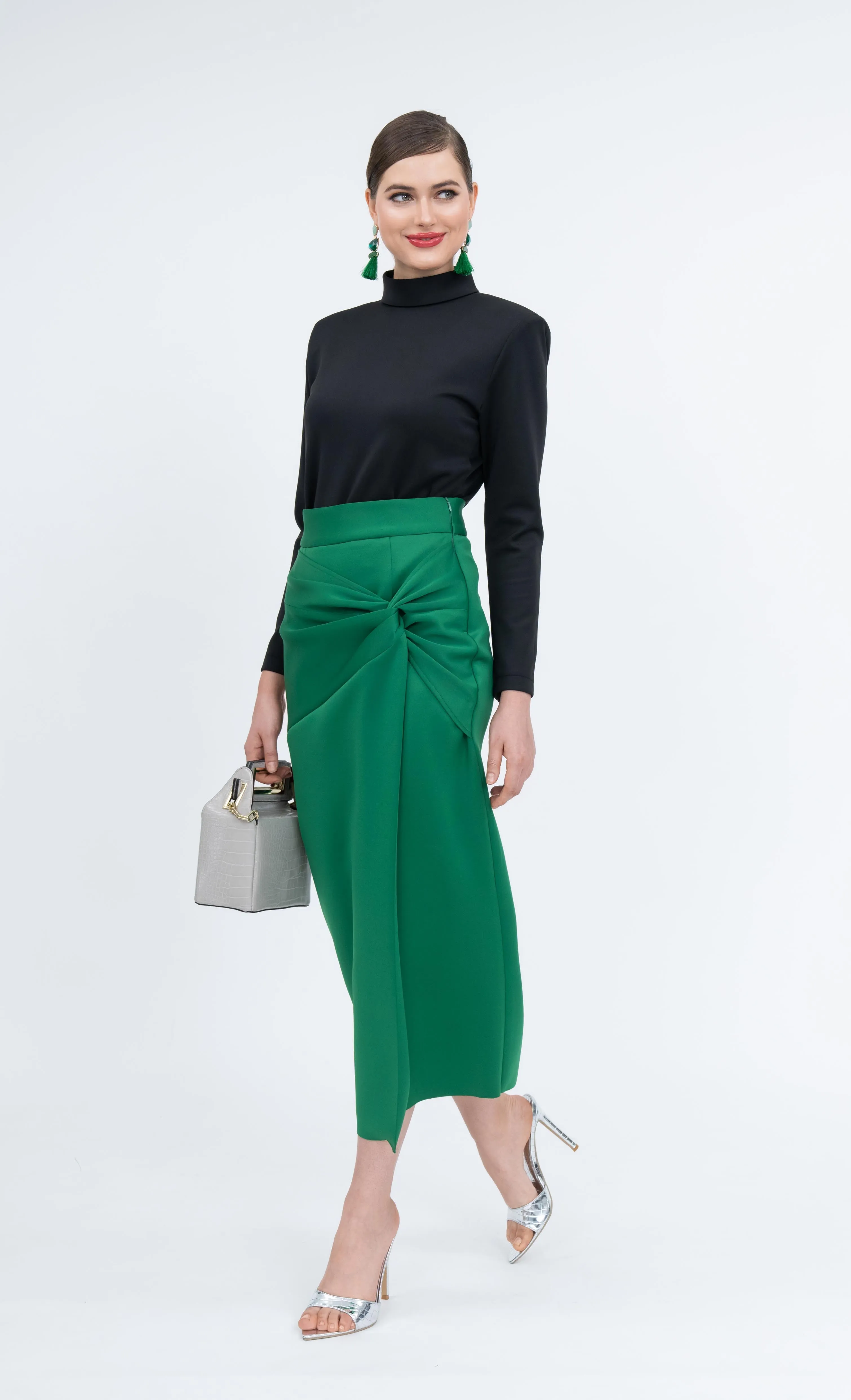 Darla Skirt in Green Bee