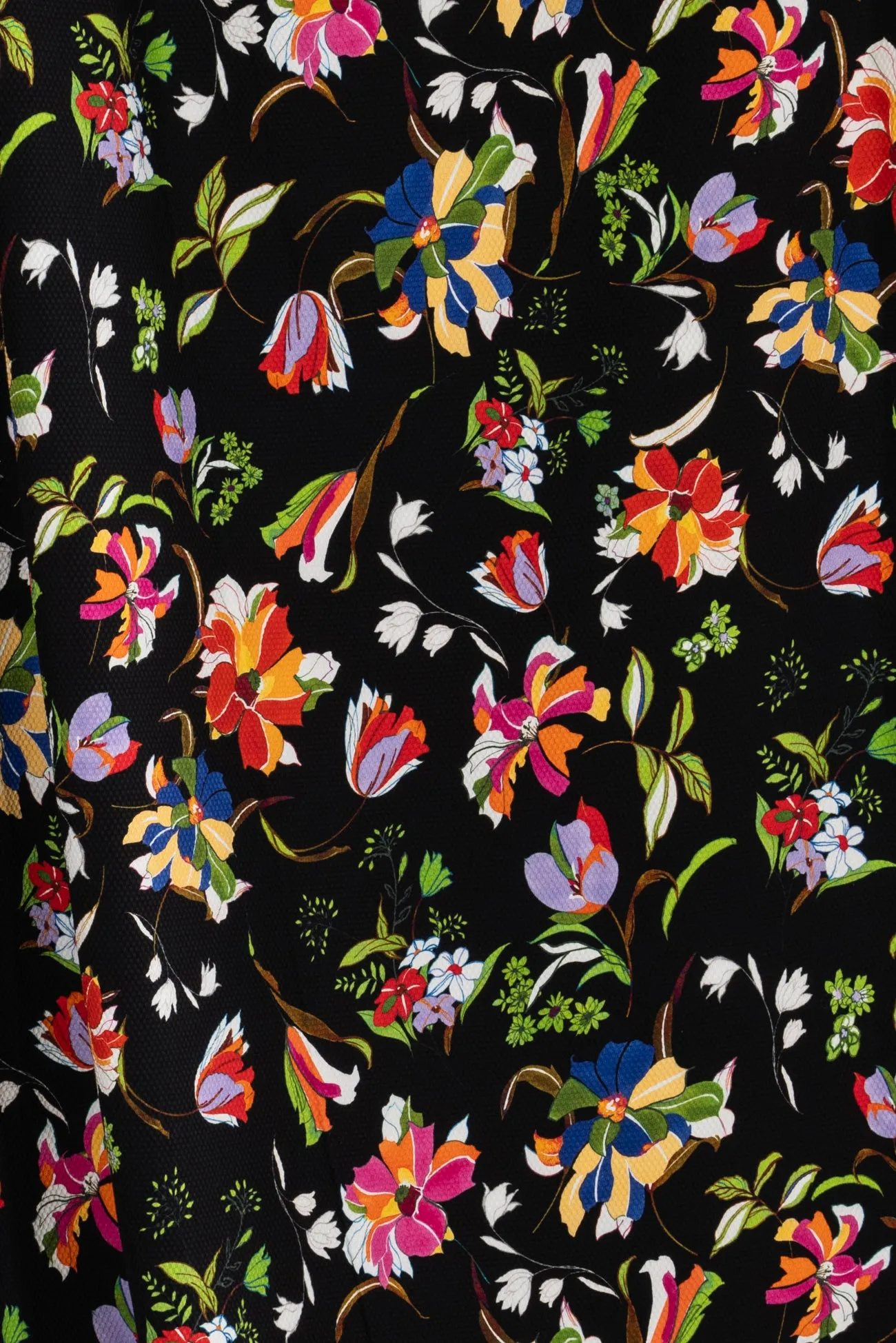 Efflorescent Italian Stretch Cotton Pique Woven