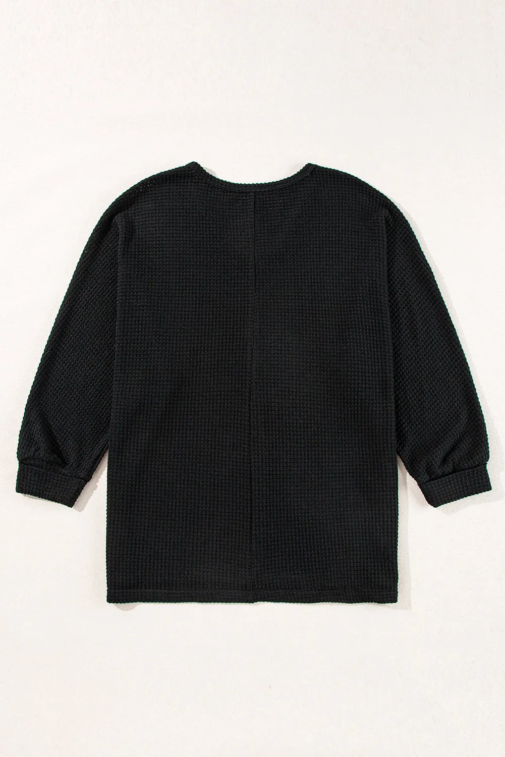 Gothic Outlaws' Rose Red Waffle Knit V Neck Top with Side Slits – Perfect for the Bold & the Brave