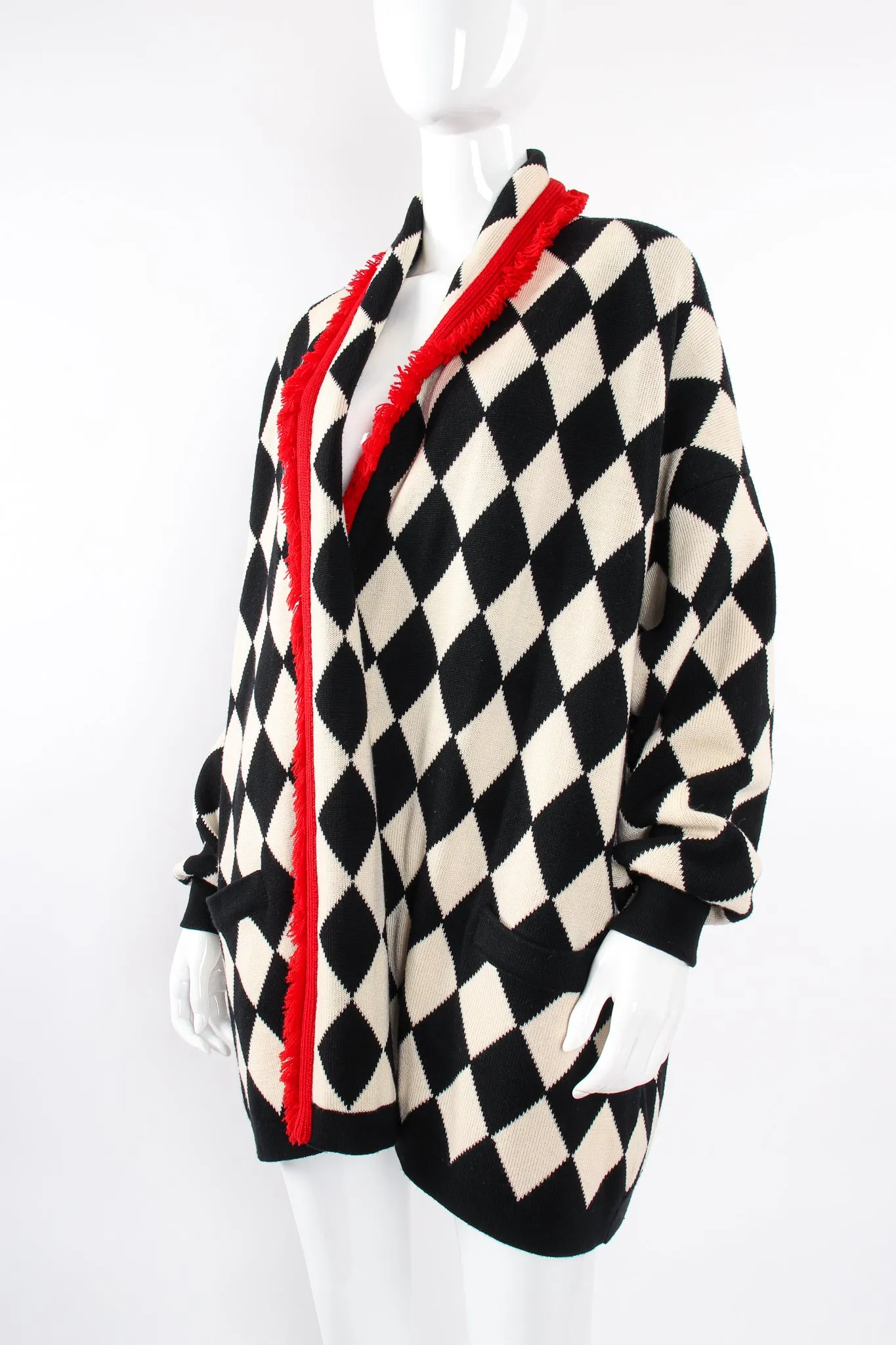 Harlequin Knit Blanket Sweater