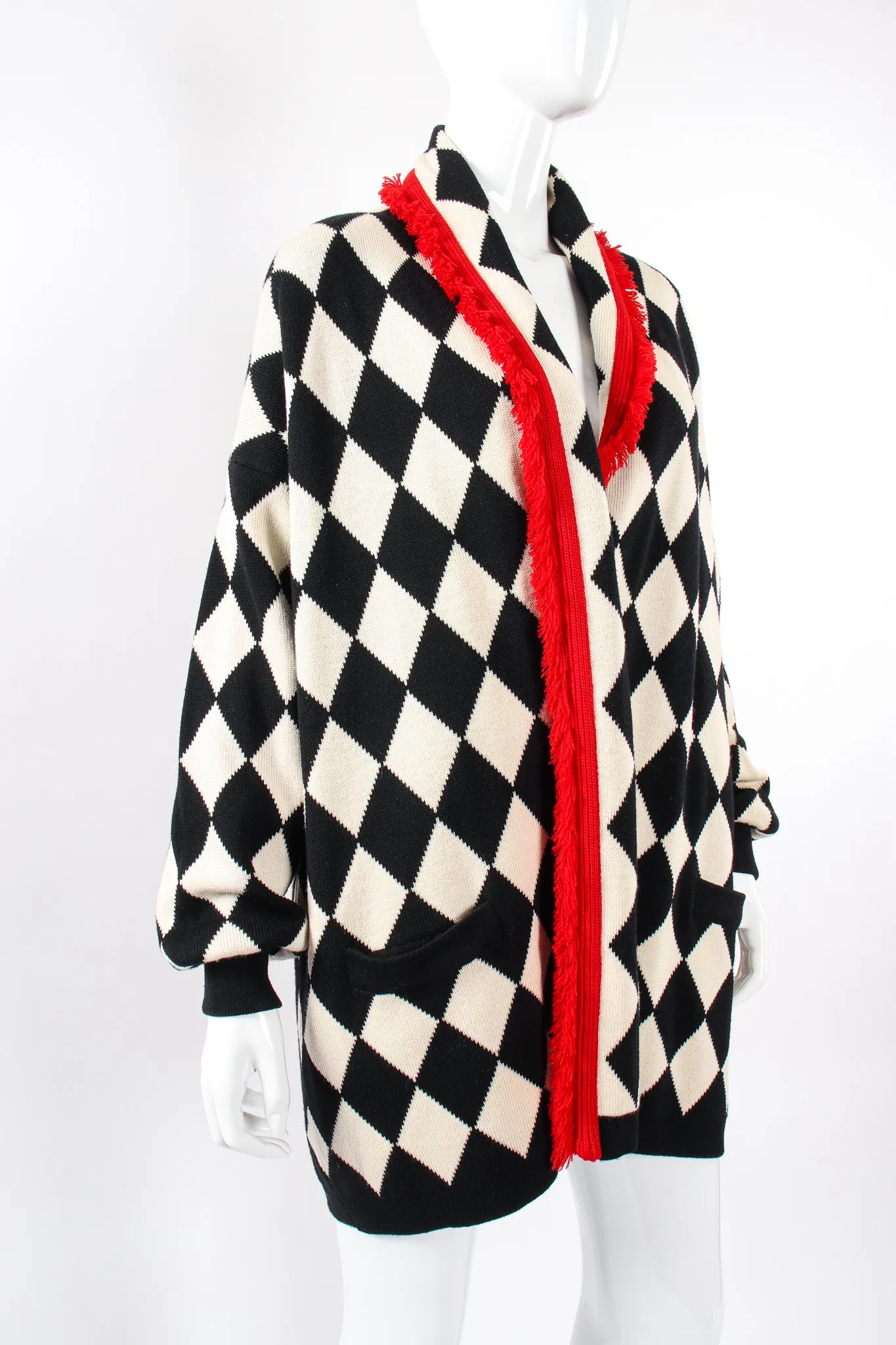 Harlequin Knit Blanket Sweater