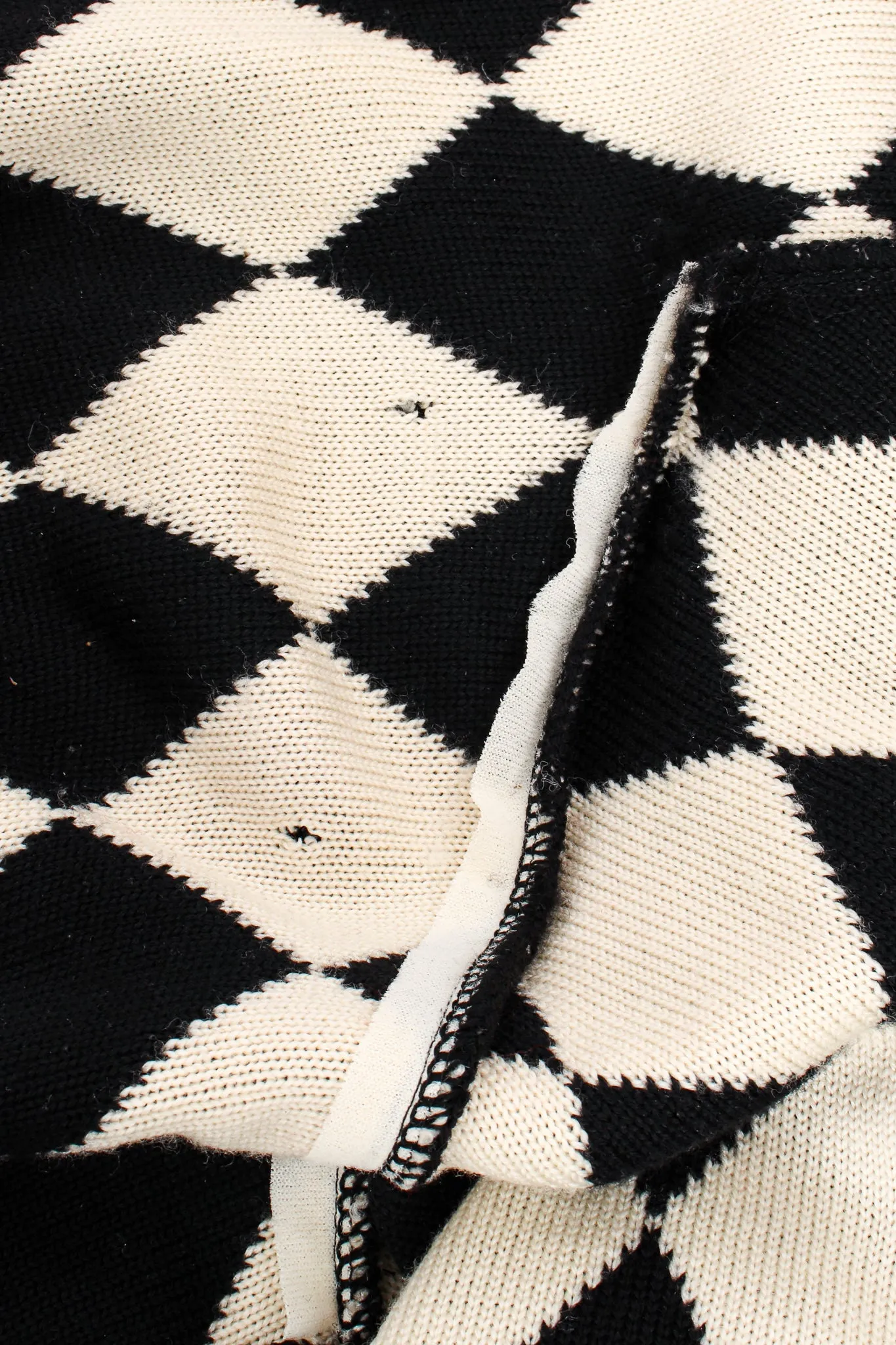 Harlequin Knit Blanket Sweater