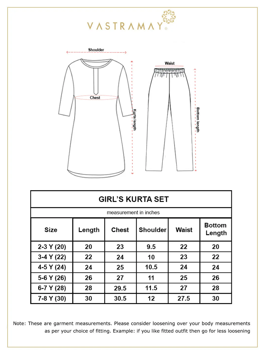 Jashvi Girls Grey & Yellow Printed Angrakha Style Kurti with Pyjama