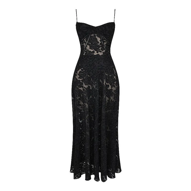 Joskaa white dress New Slip Dress Mop Dress High-Grade Slimming Backless Lace-up Light Dress Long Dress
