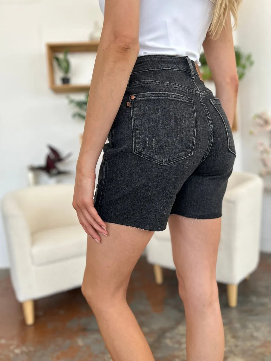 Judy Blue High Waist Rigid Magic Denim Shorts [Online Exclusive]