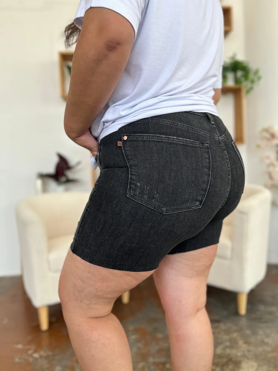 Judy Blue High Waist Rigid Magic Denim Shorts [Online Exclusive]