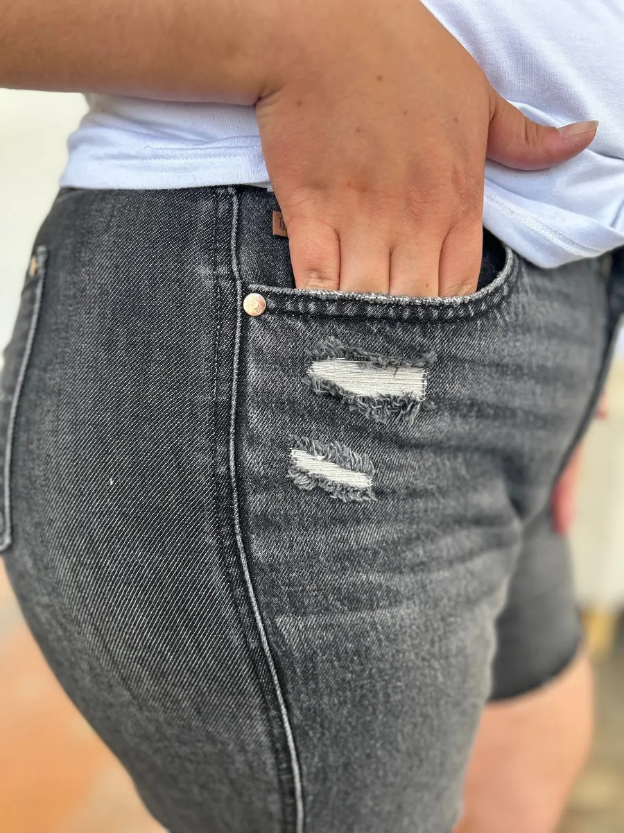 Judy Blue High Waist Rigid Magic Denim Shorts [Online Exclusive]