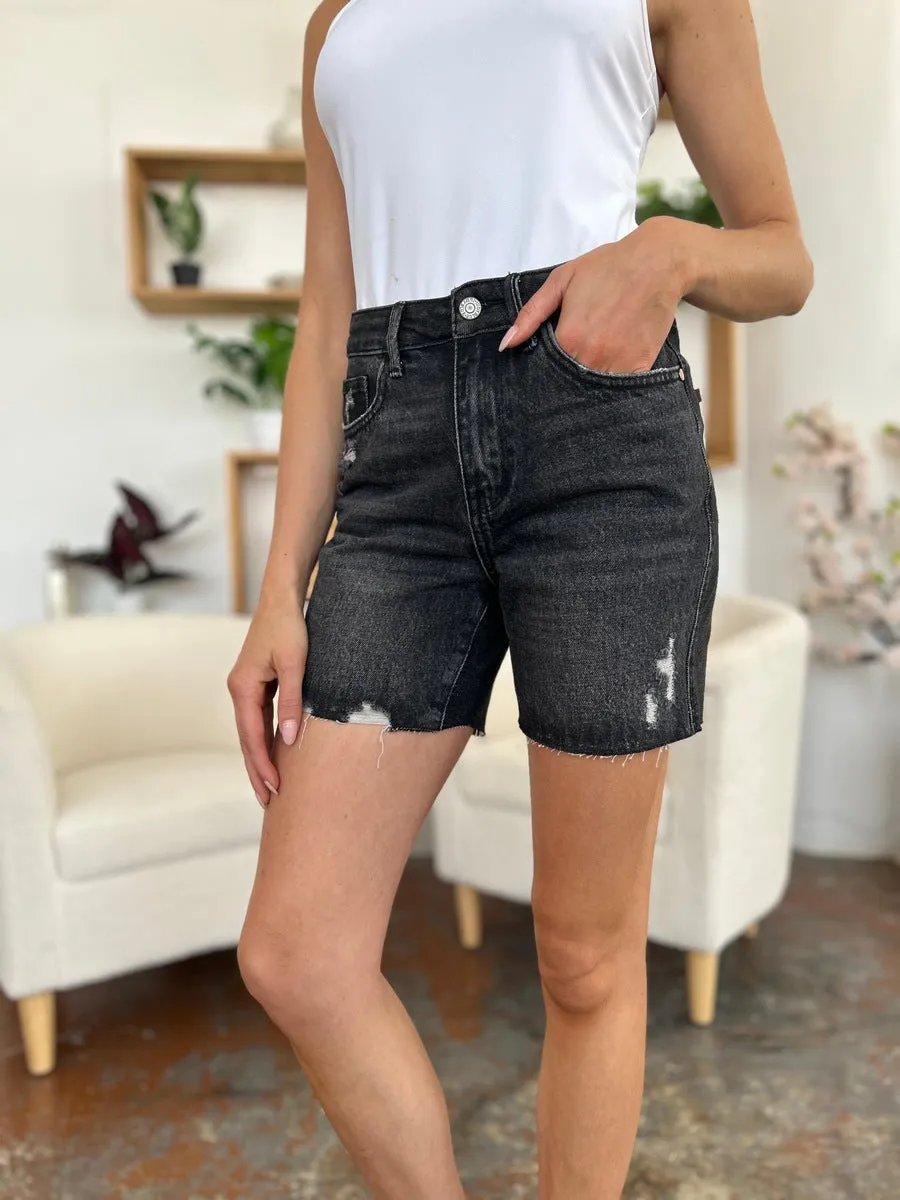 Judy Blue High Waist Rigid Magic Denim Shorts [Online Exclusive]