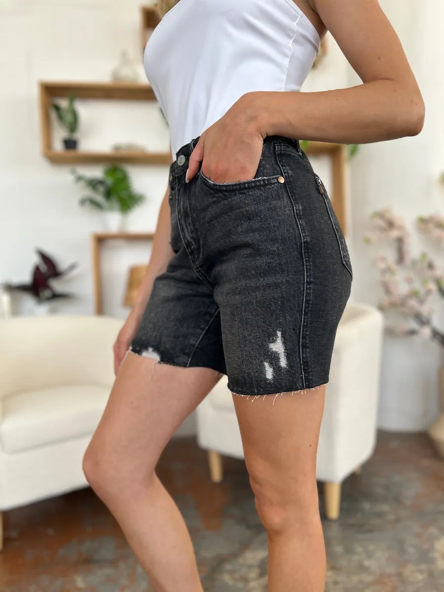 Judy Blue High Waist Rigid Magic Denim Shorts [Online Exclusive]