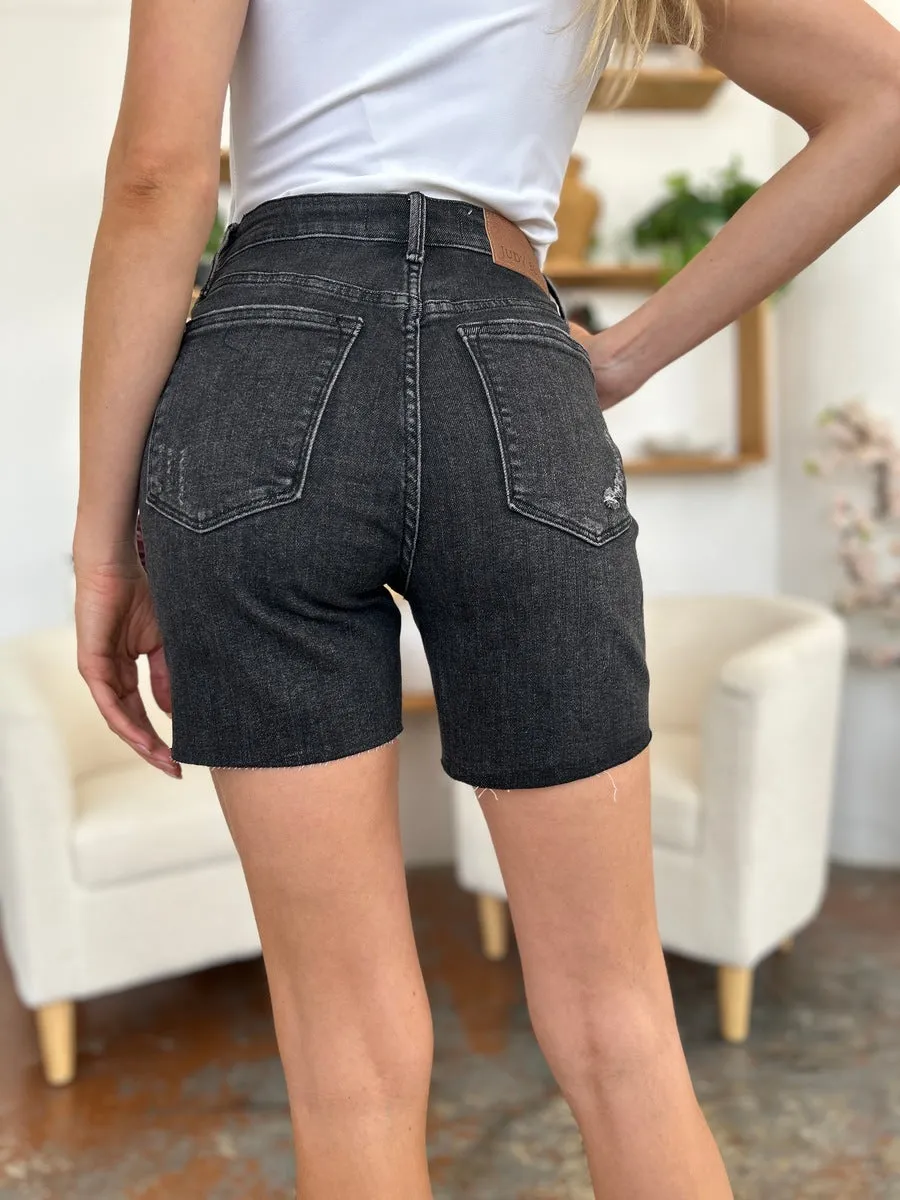 Judy Blue High Waist Rigid Magic Denim Shorts [Online Exclusive]