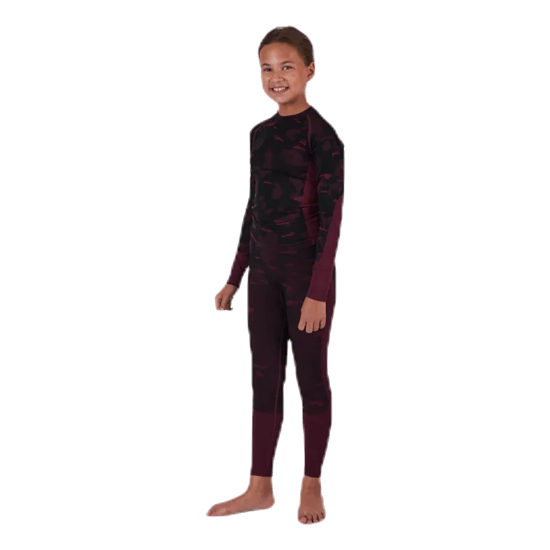 Junior Seamless 1st Layer Set Patterned/Red