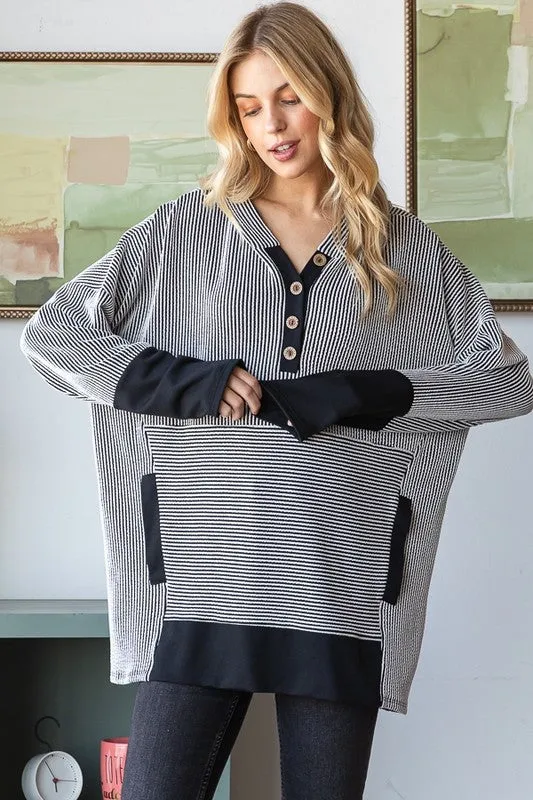 Kind Heart Contrast Hoodie