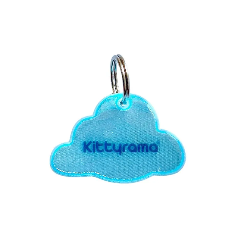Kittyrama Reflective Blue Cloud Collar Charm