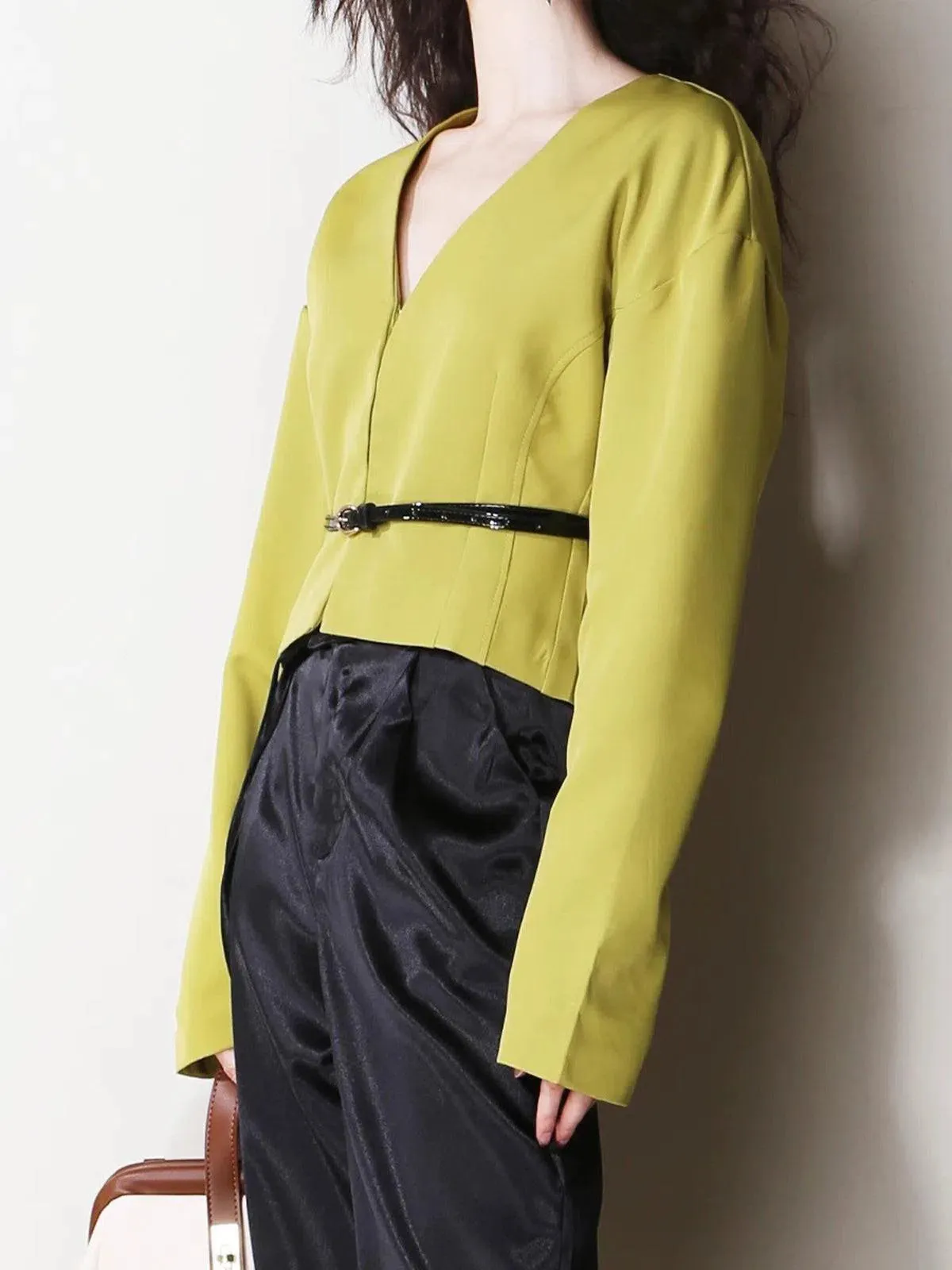 Lorevia – Belted design – Slim blazer
