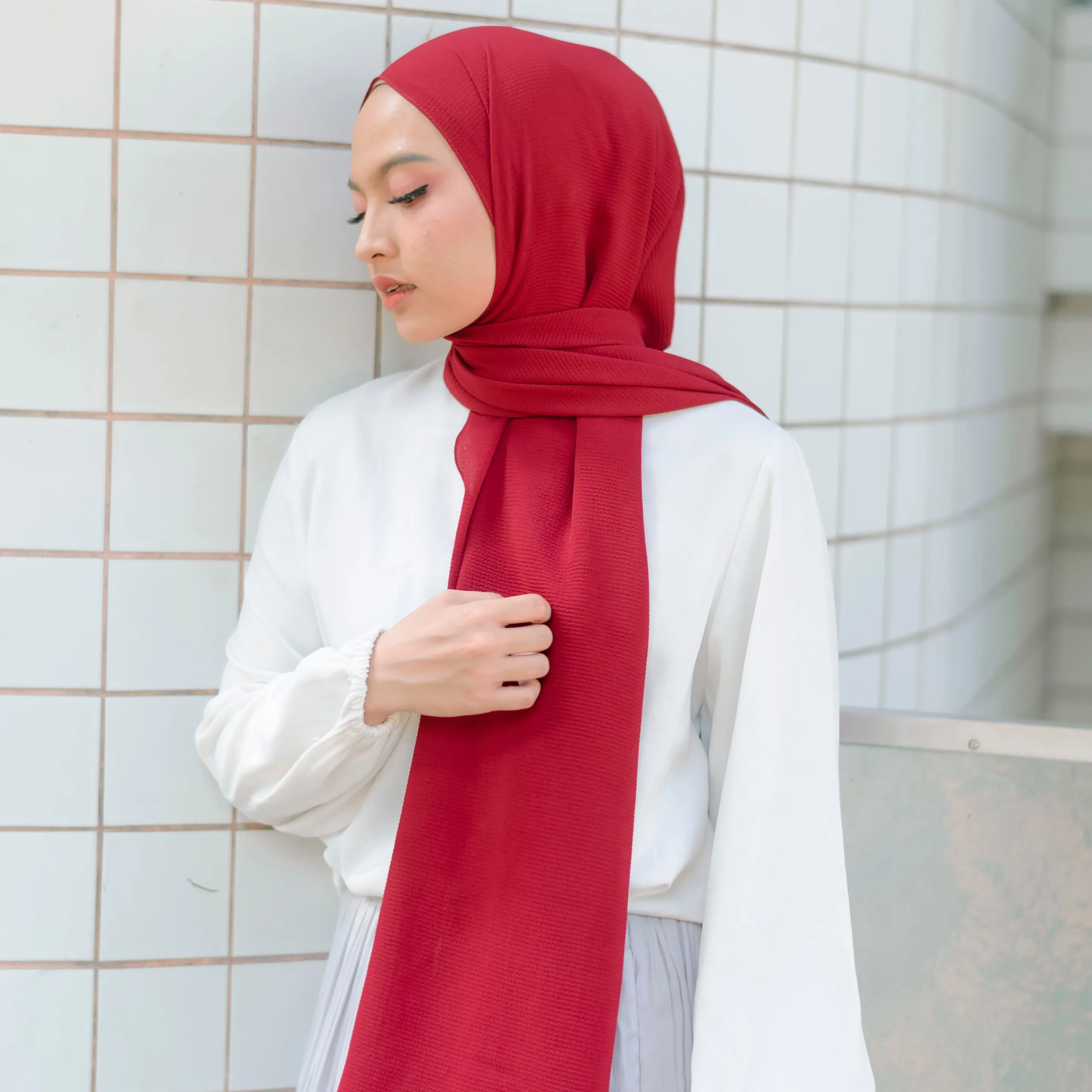 Malaysia Shawl Maroon