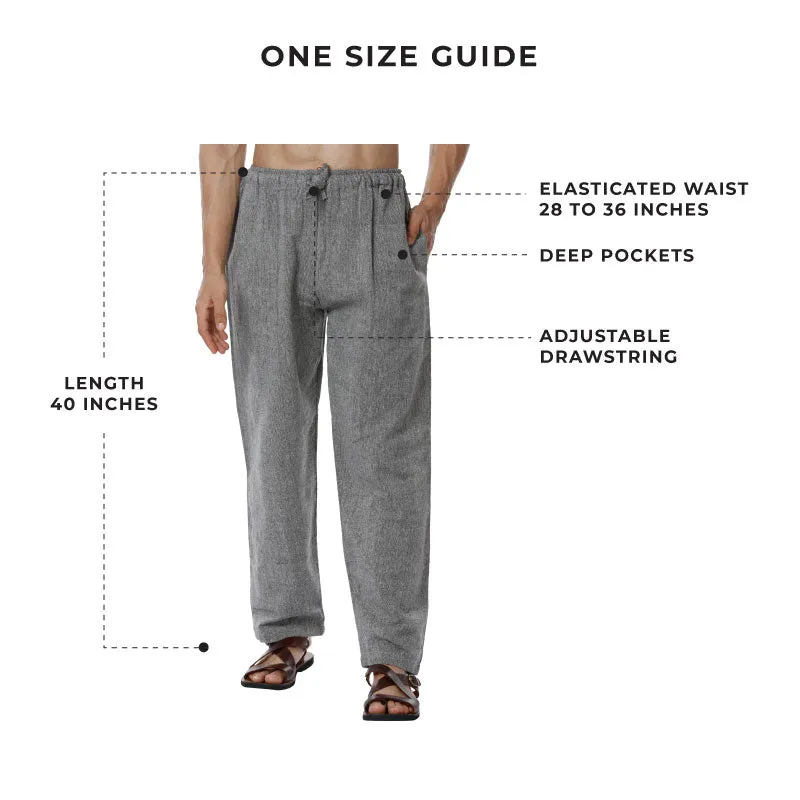 Men's Lounge Pant | Grey | Fits Waist Size 28" to 36"