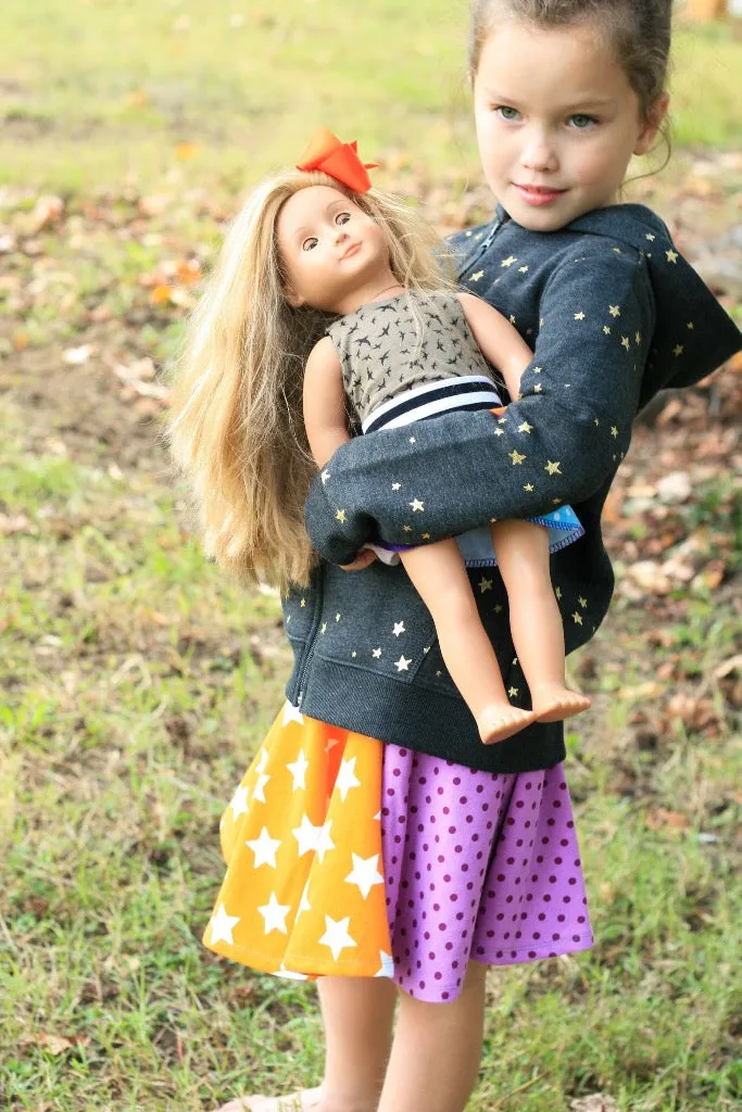 Mountains are Calling Doll Skirt