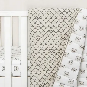 Organic Cotton Quilt Peekaboo Panda for Bed and Sofa | Blanket Shawl