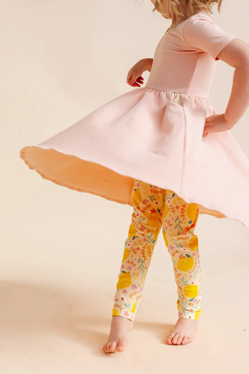 Organic Leggings - Lemon (FINAL SALE)