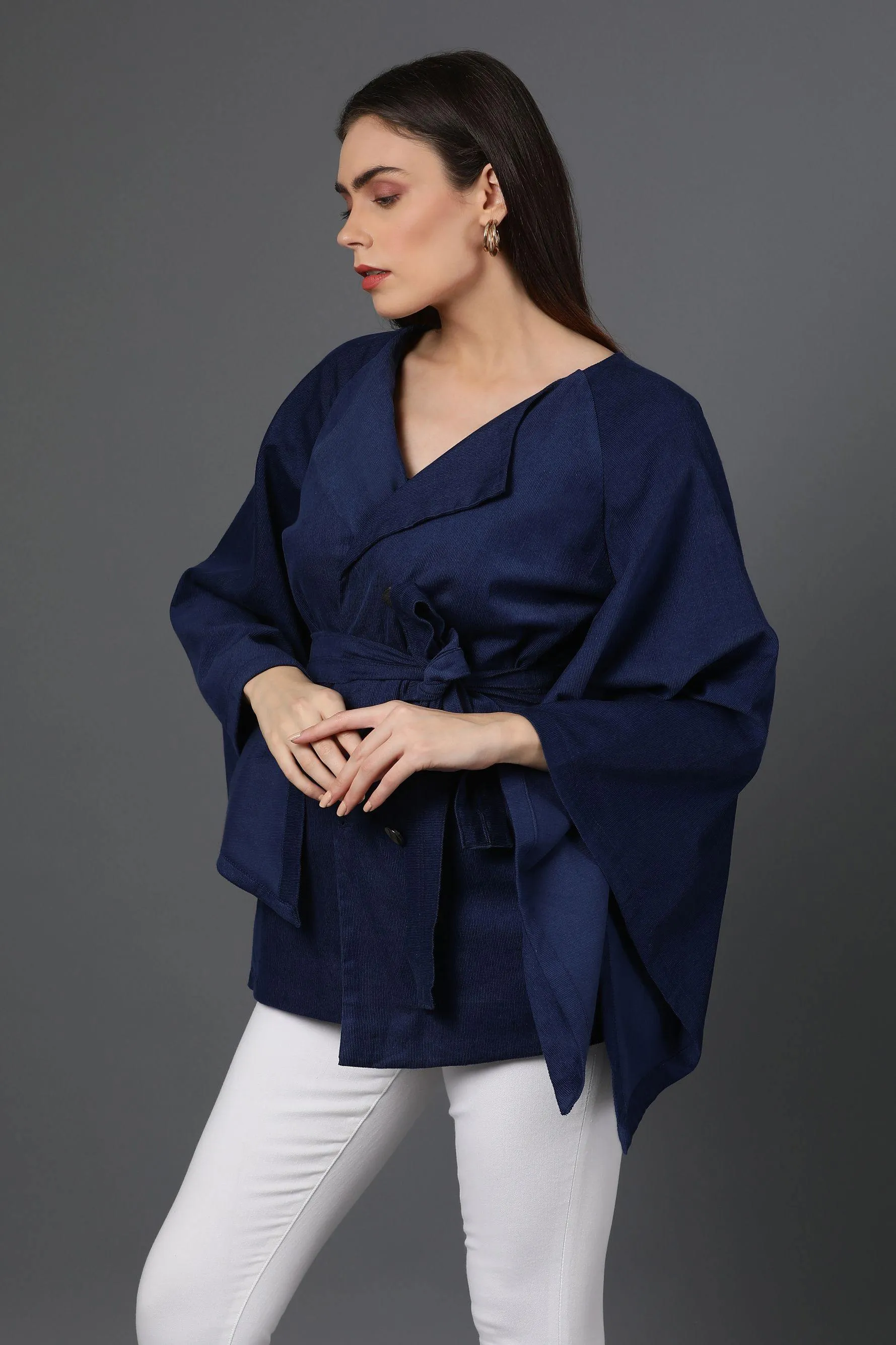 Shawl Collar Belted Coat
