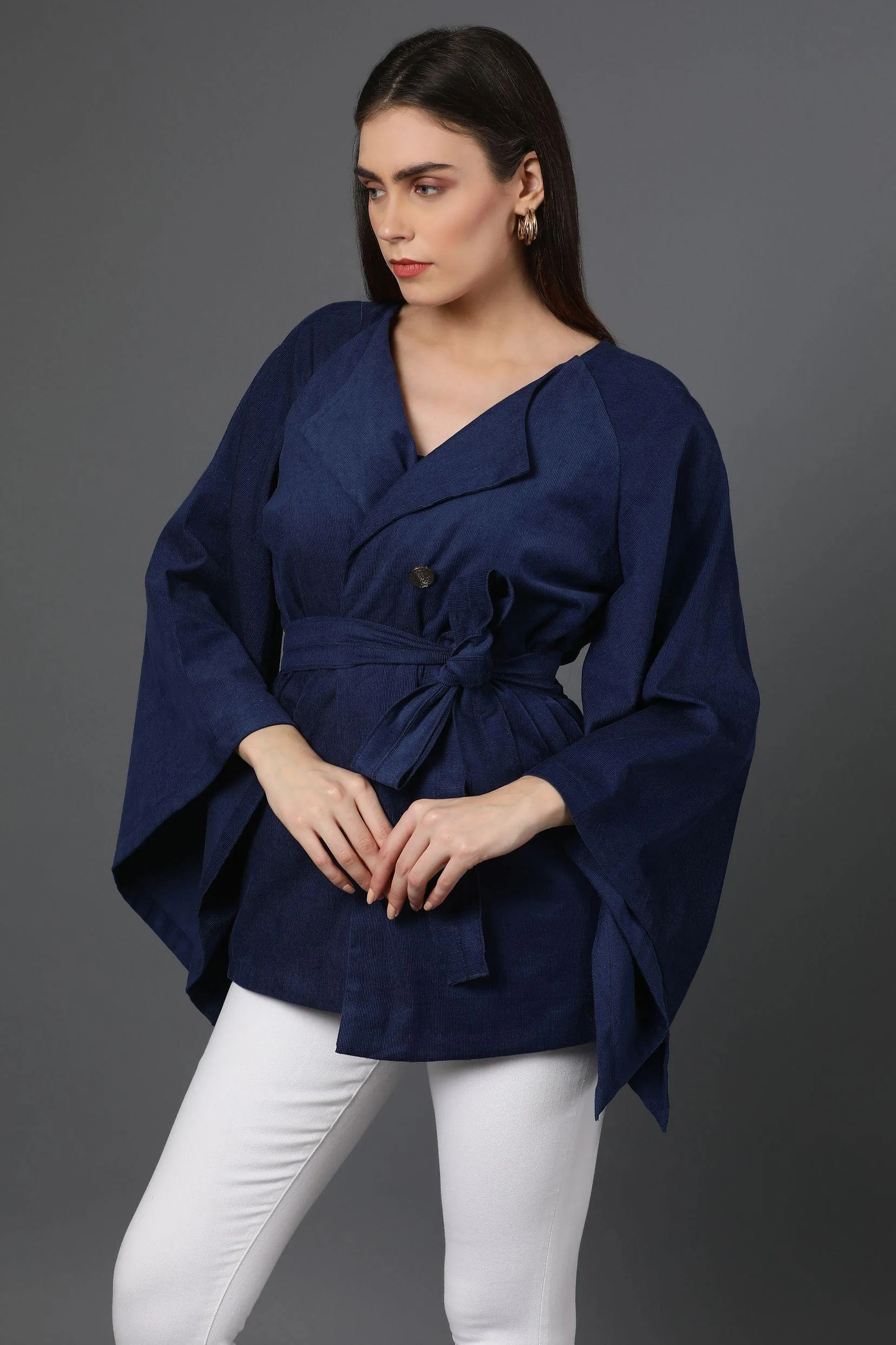 Shawl Collar Belted Coat