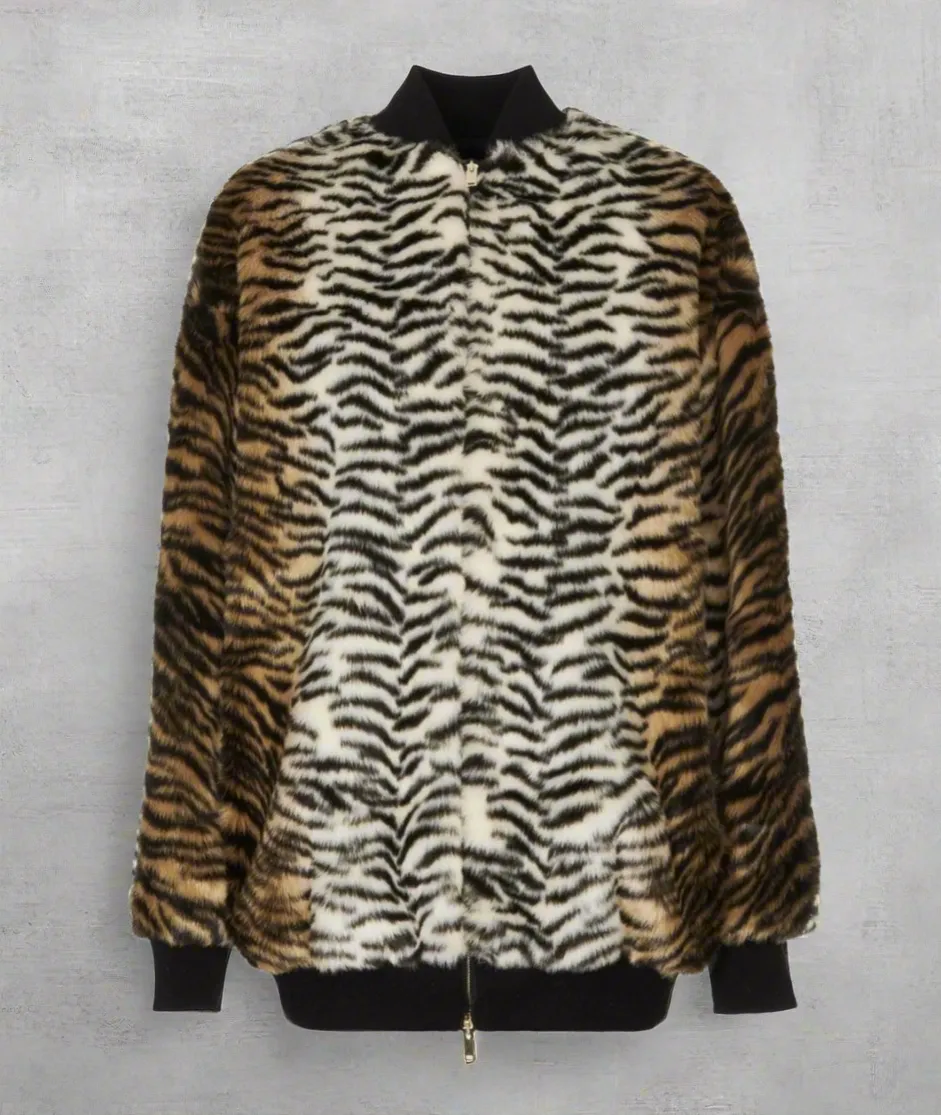 STELLA MCCARTNEY Vegan Tiger Jacket - Size 42