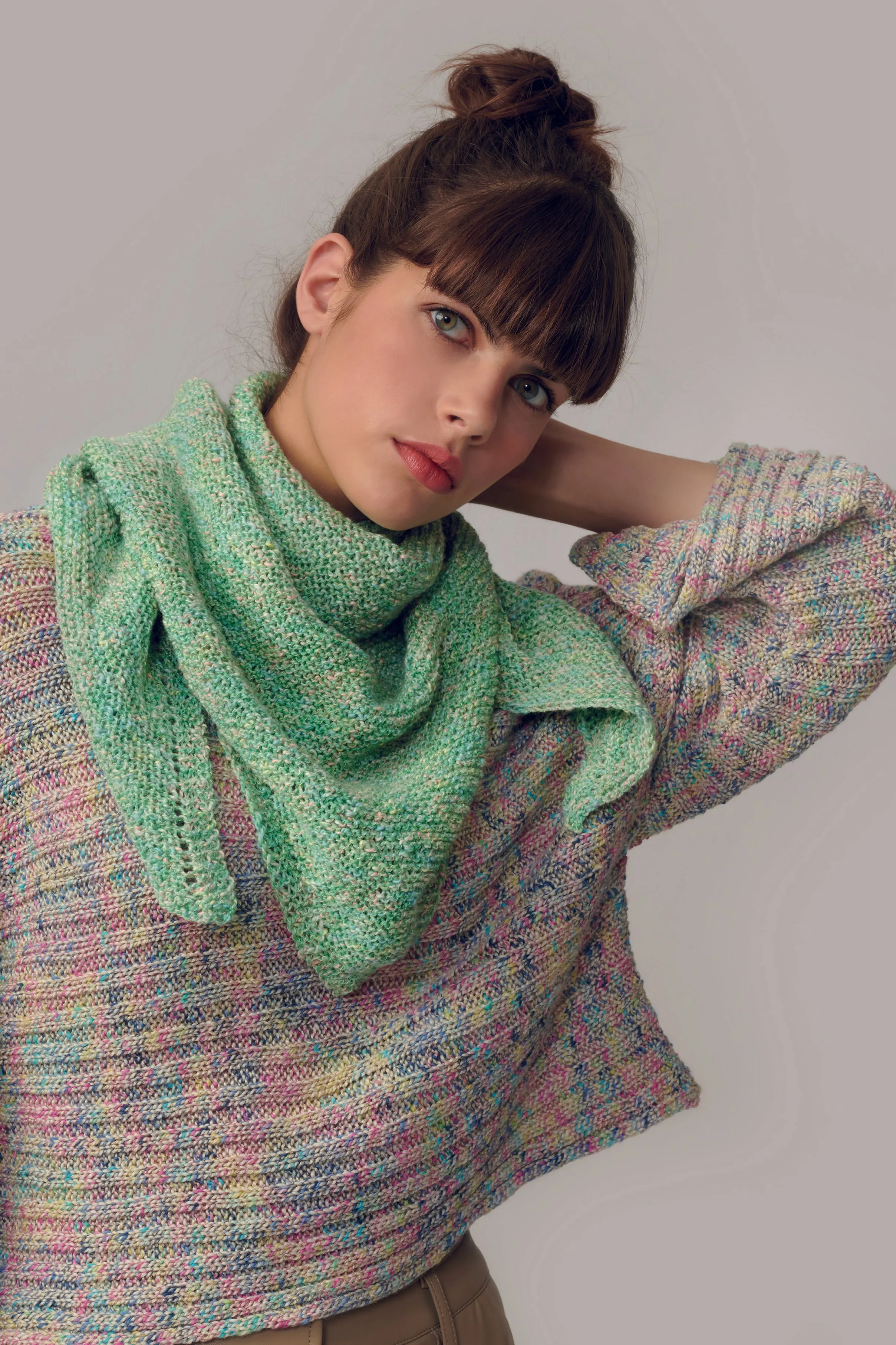 Sweater, Shawl, and Top 1106