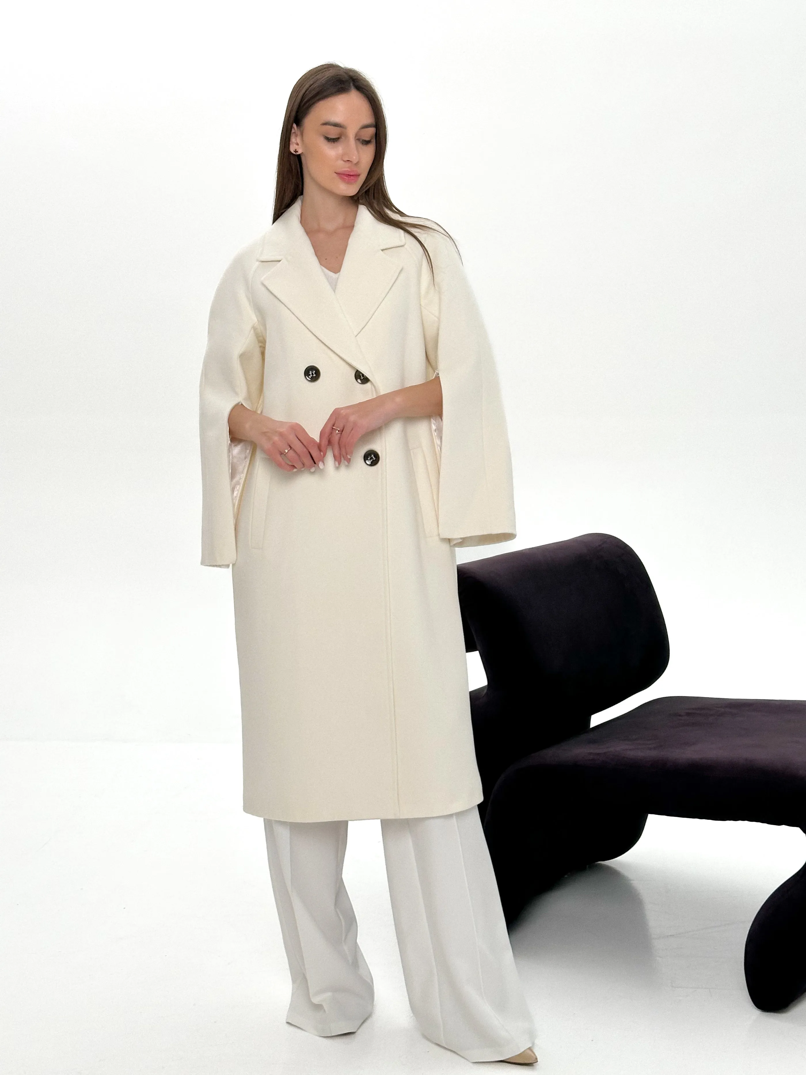 Taylor Belted Wool Blend Overcoat